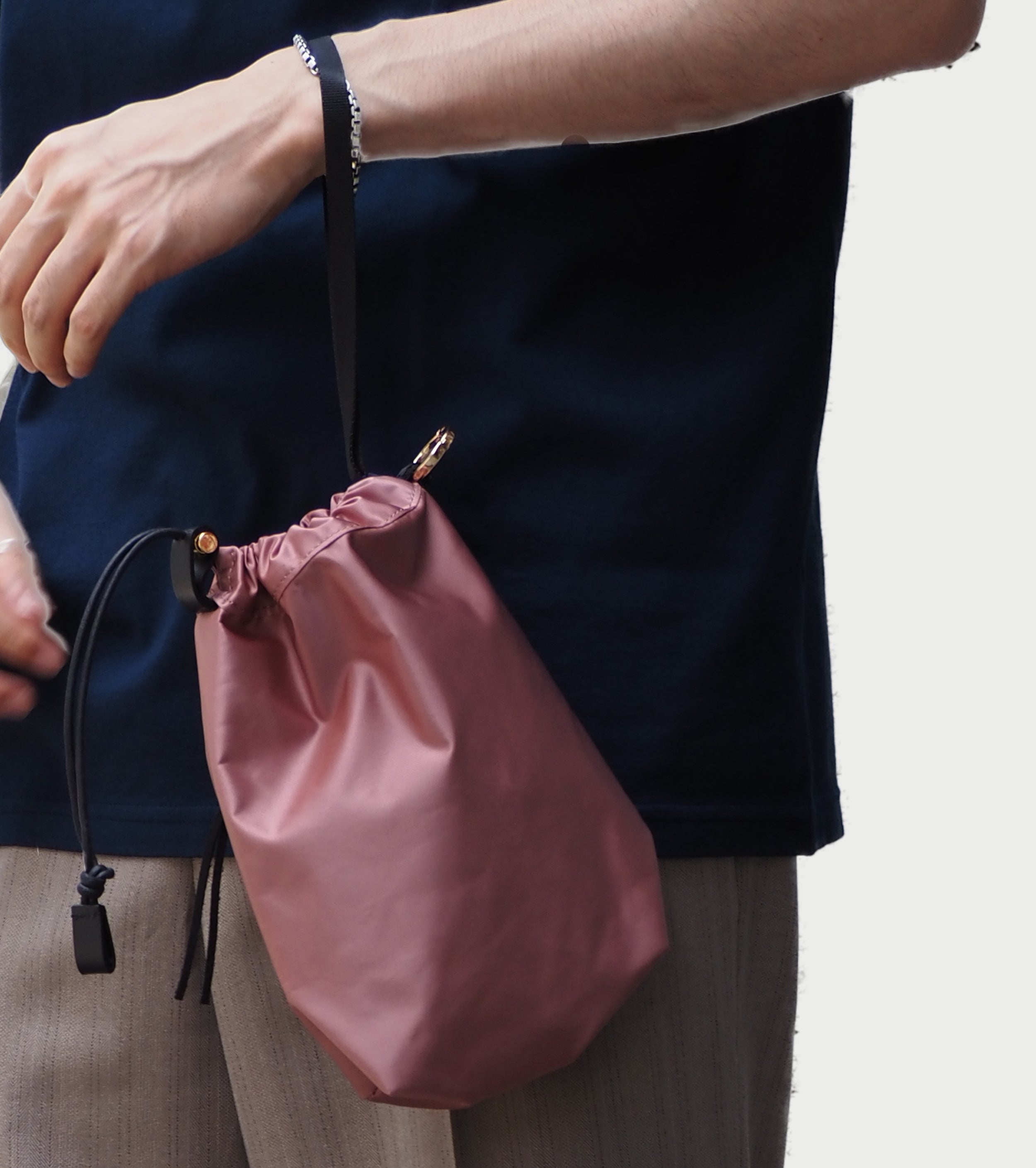 Texnh CLASSIC DRAWSTRING POUCH , Pink