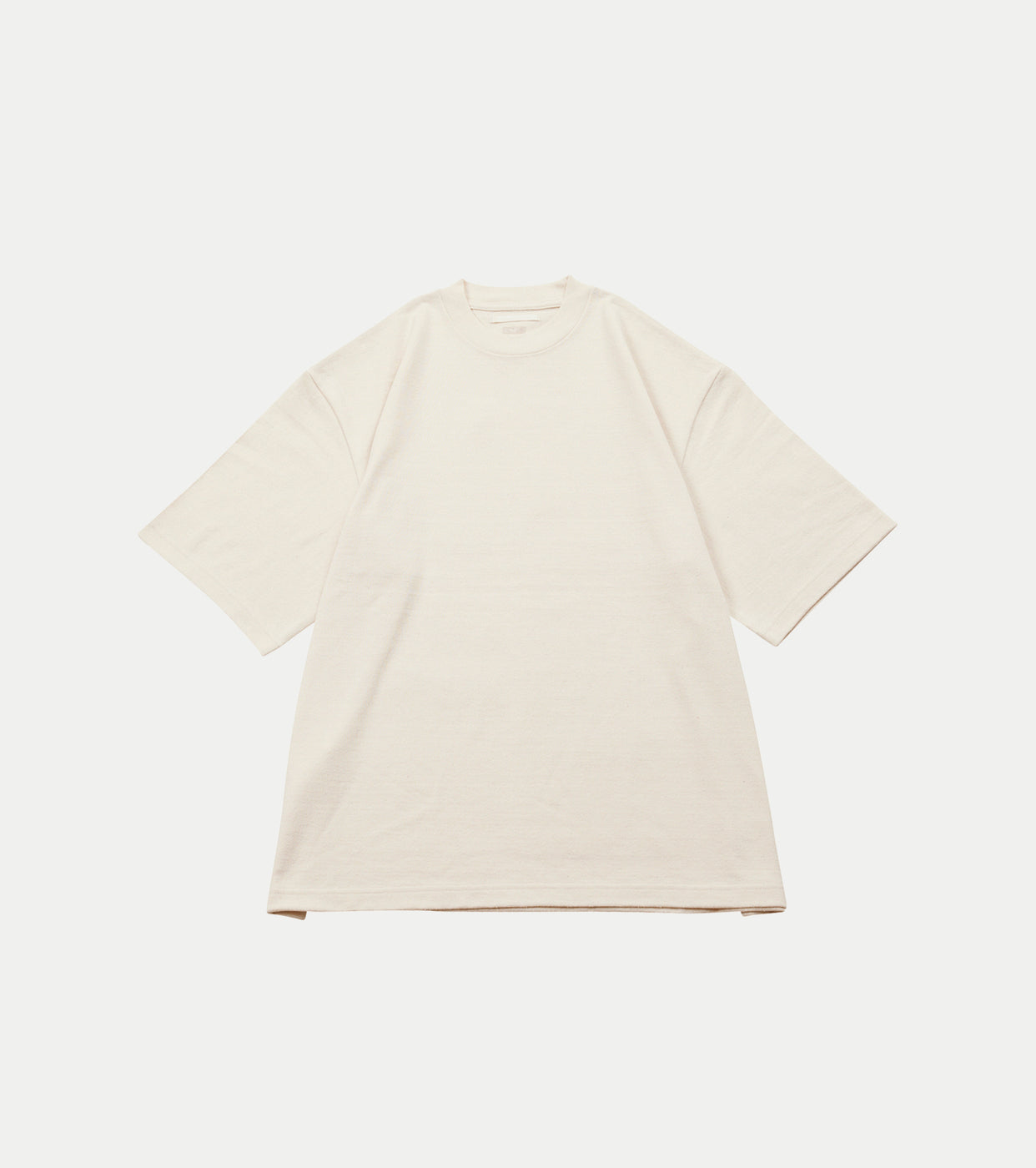 blurhms Cotton Silk Nep Plain Tee Shirt , Ivory