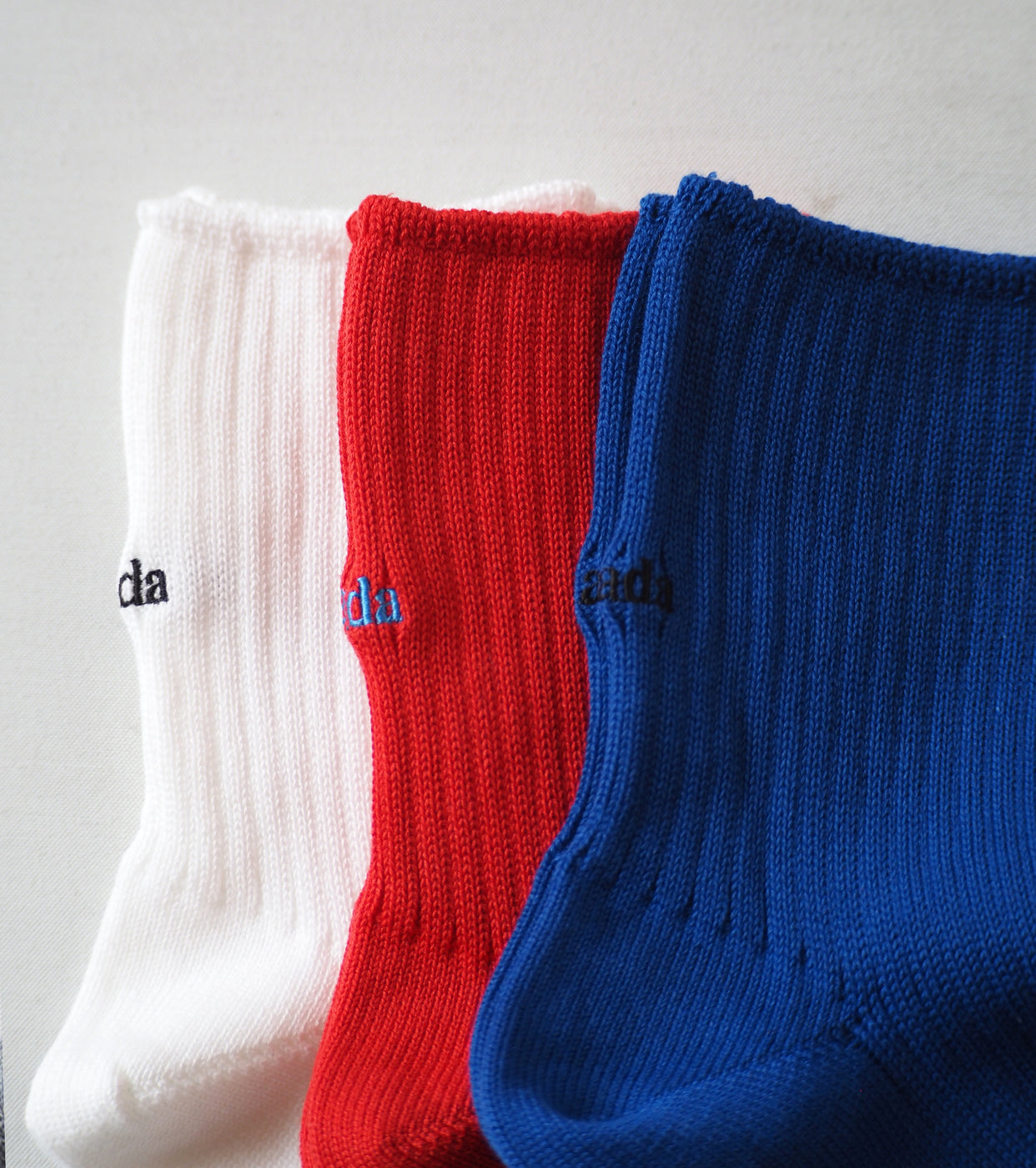 Oblada PACK SHORT SOCKS , Wht Red Blue