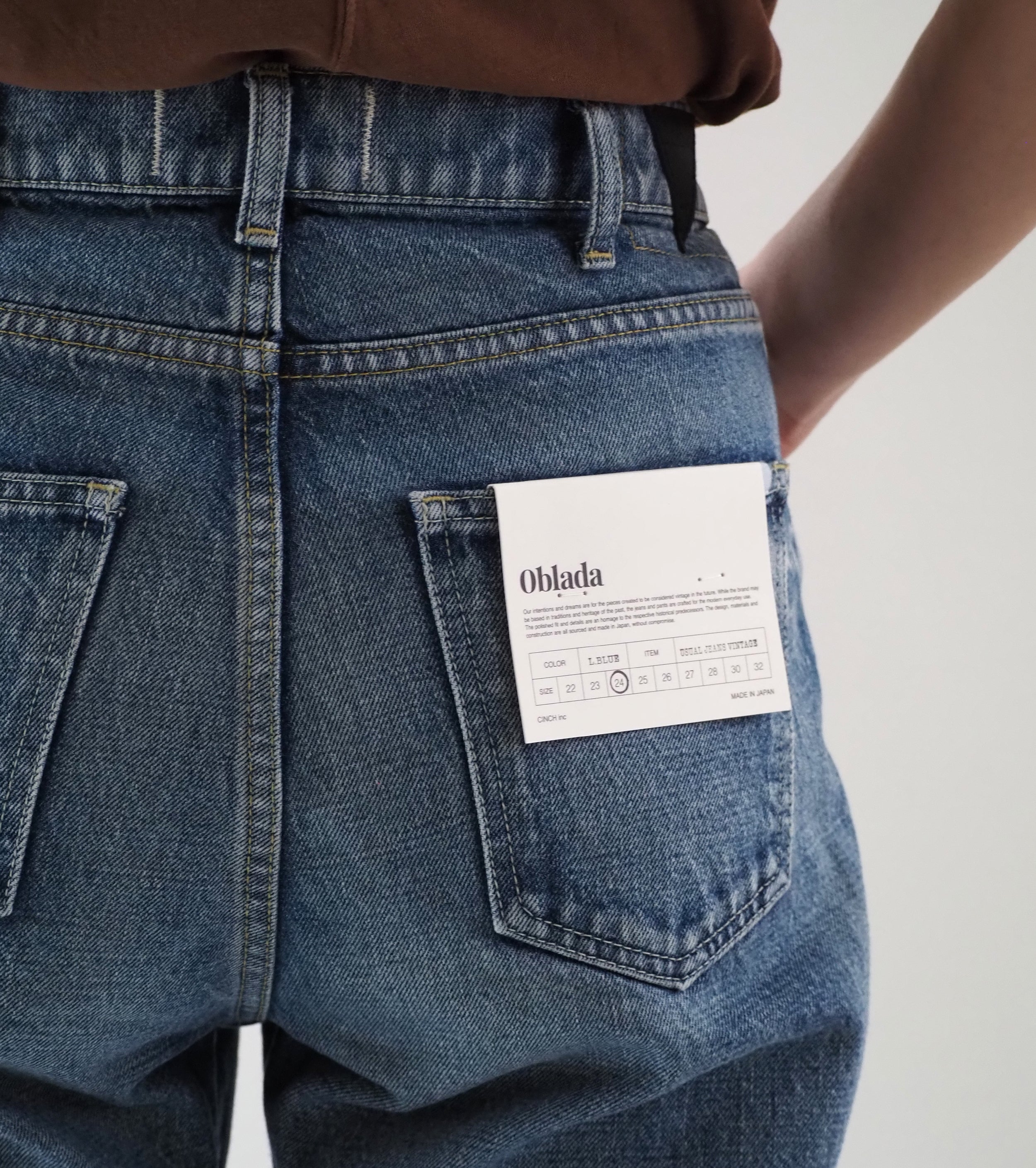 Oblada USUAL JEANS VINTAGE, Light Blue