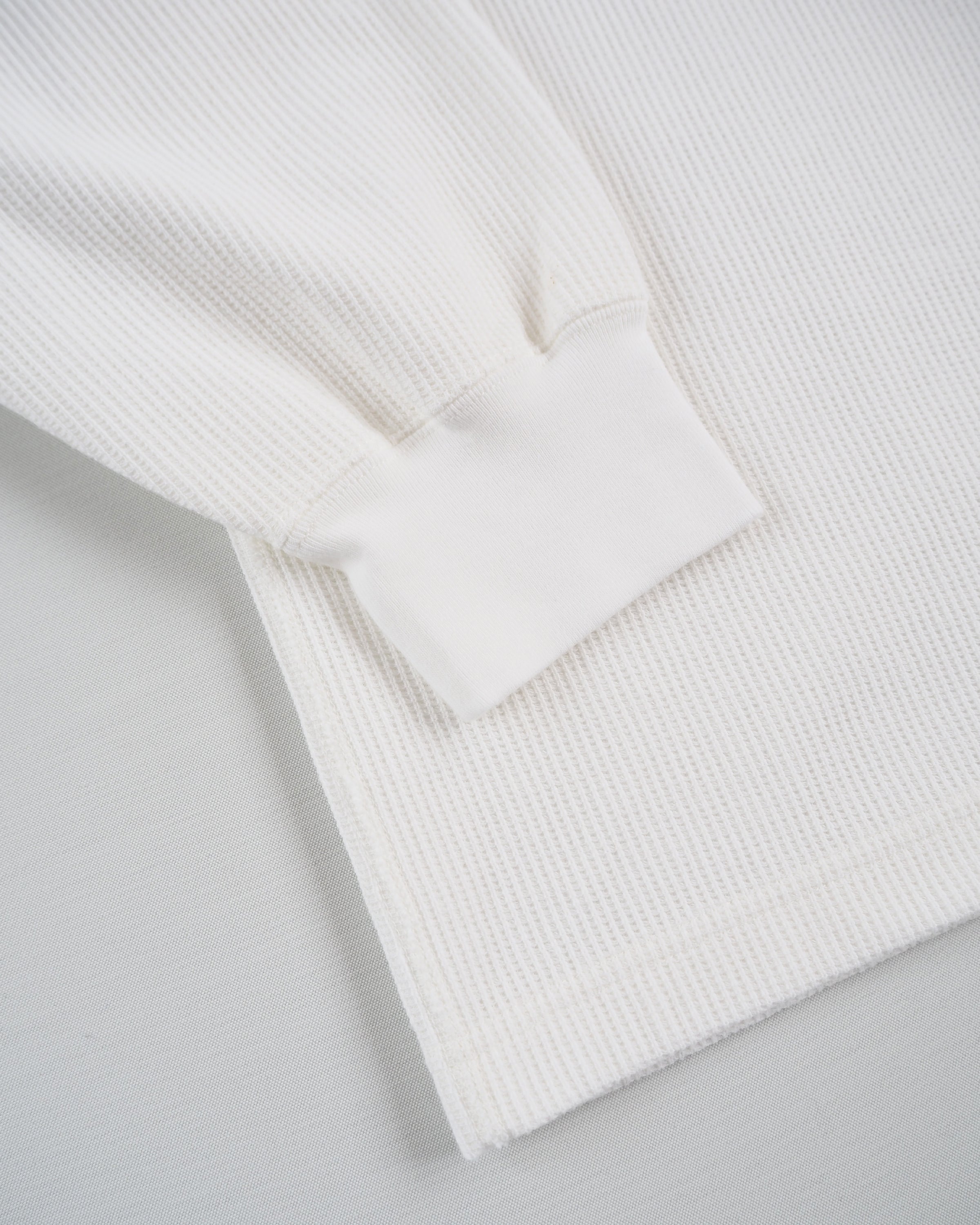 Rough&Smooth Thermal Crew-neck L/S Tee,White