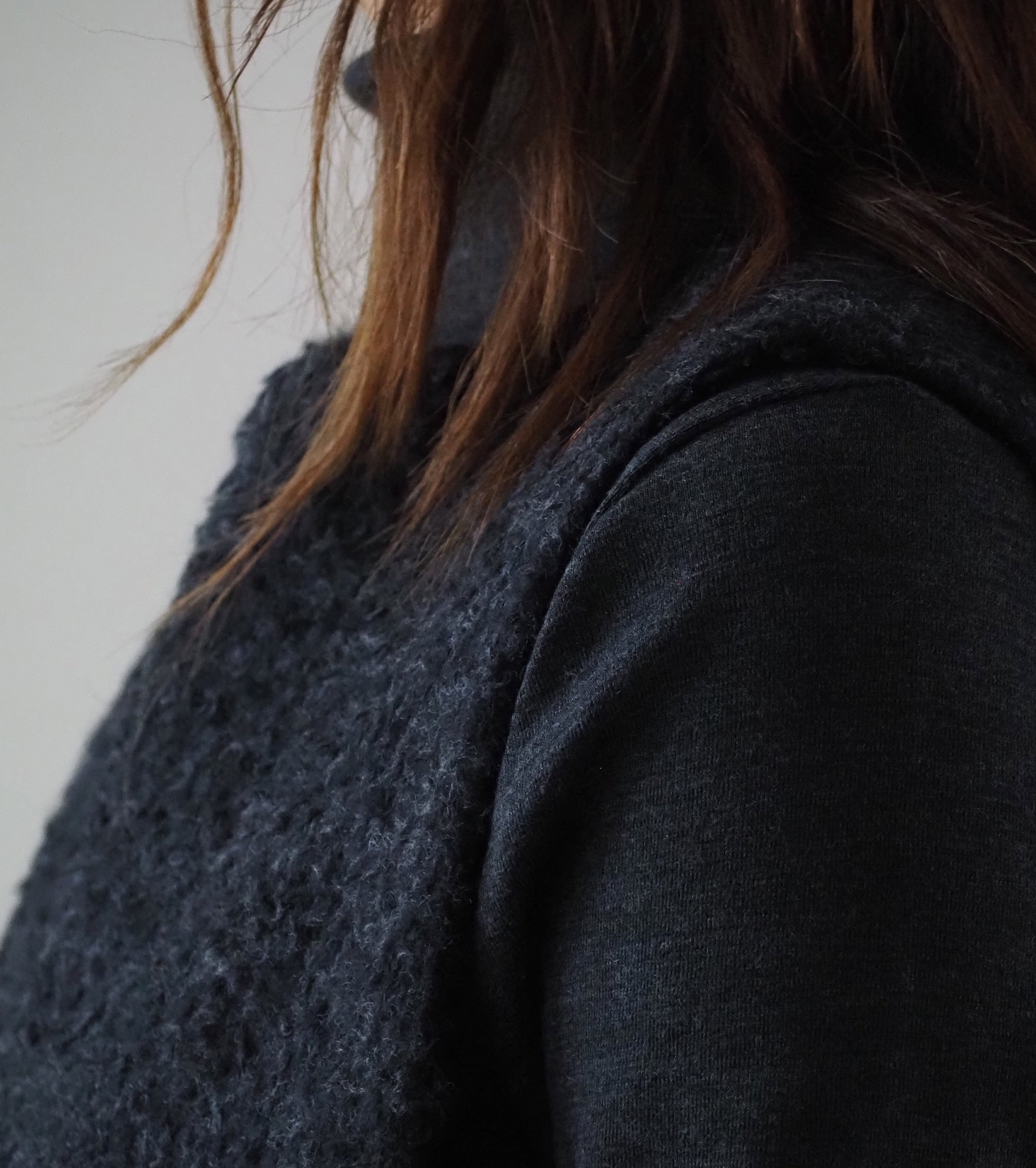 blurhms Brushed Wool Vest,Heather Charcoal