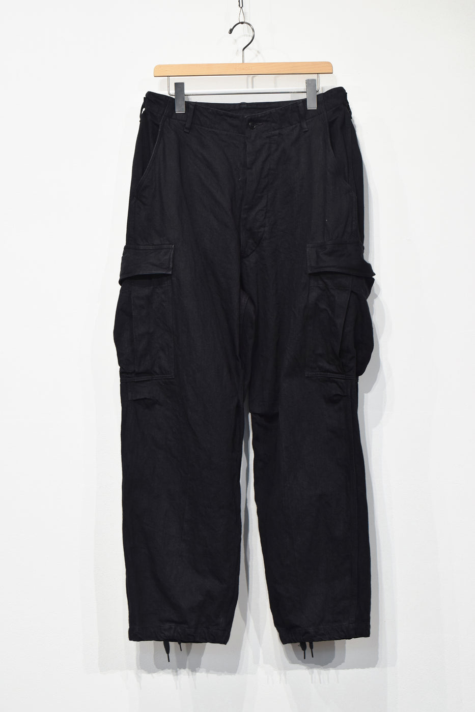 Black denim B.D.U pants, Black
