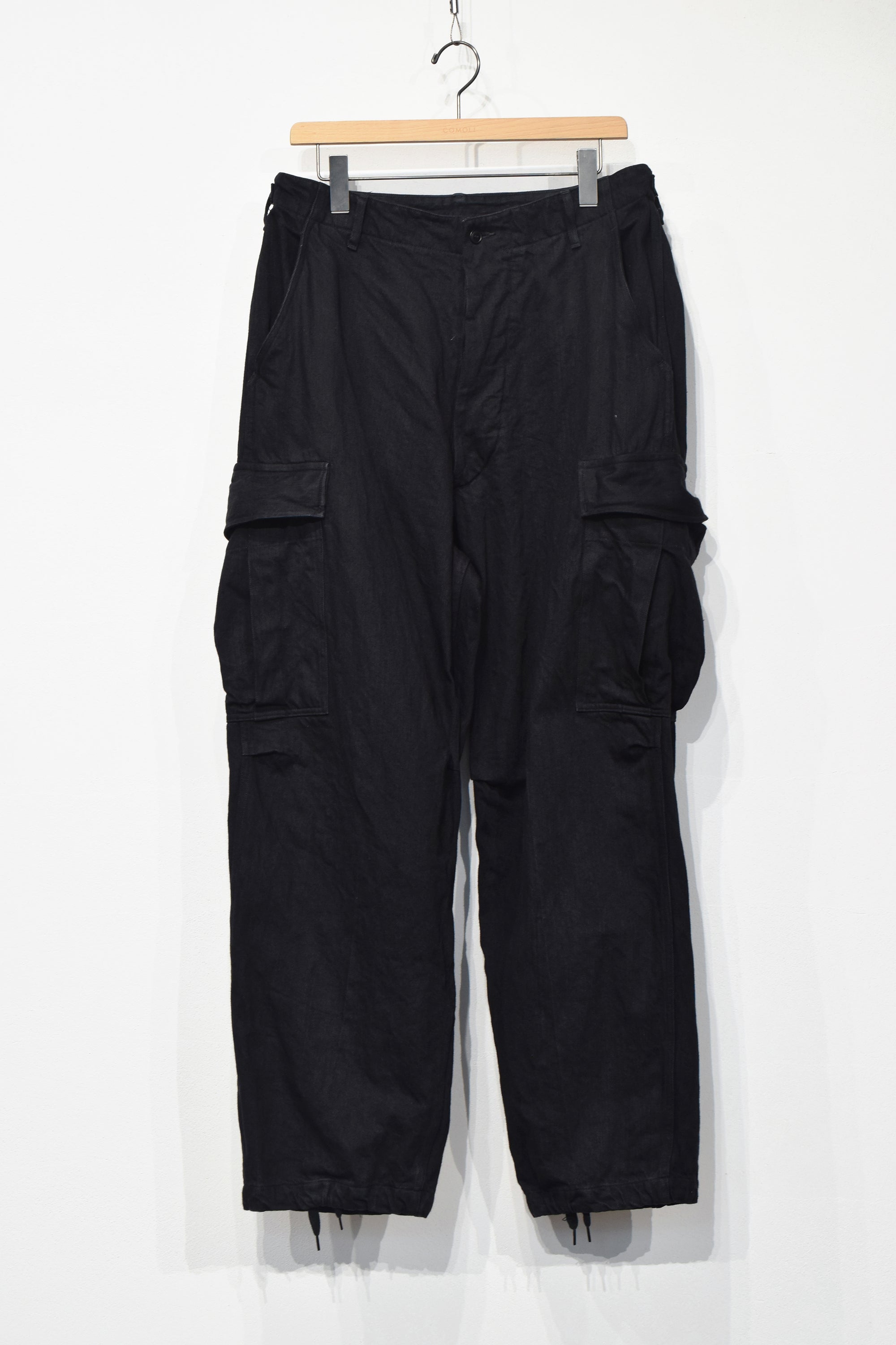 Black denim B.D.U pants, Black