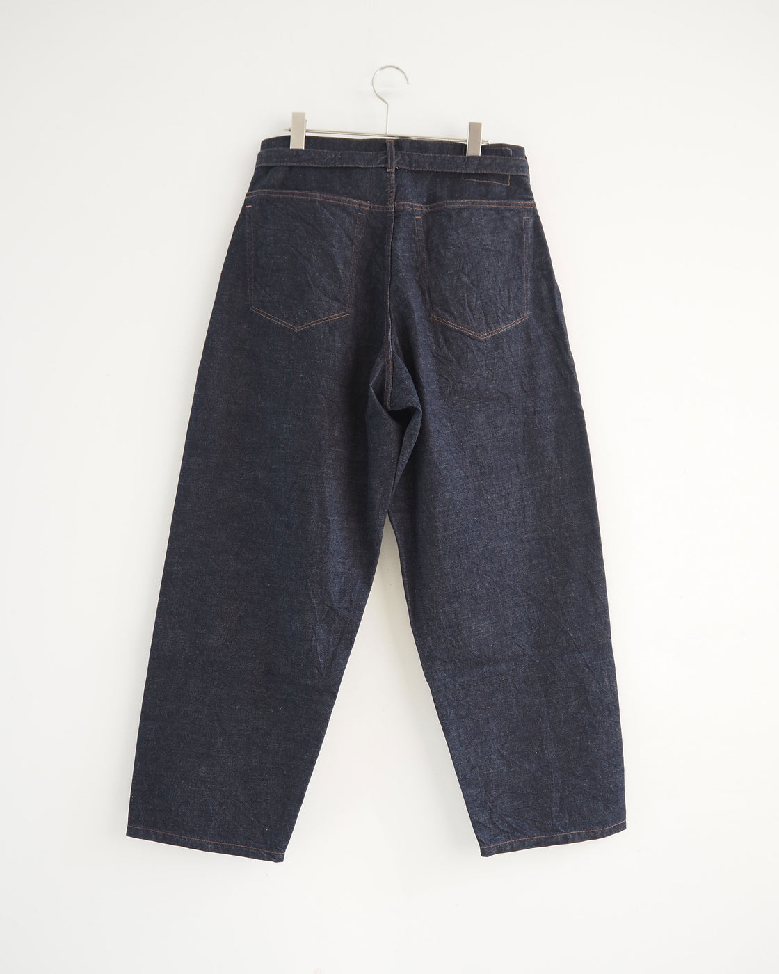 12.9oz Selvage Denim GI-belt Pants, Indigo