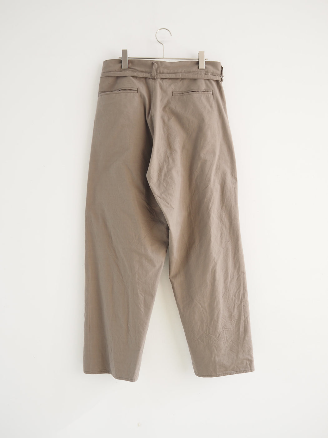 Selvage Twill Button Tuck Easy Pants, Sage