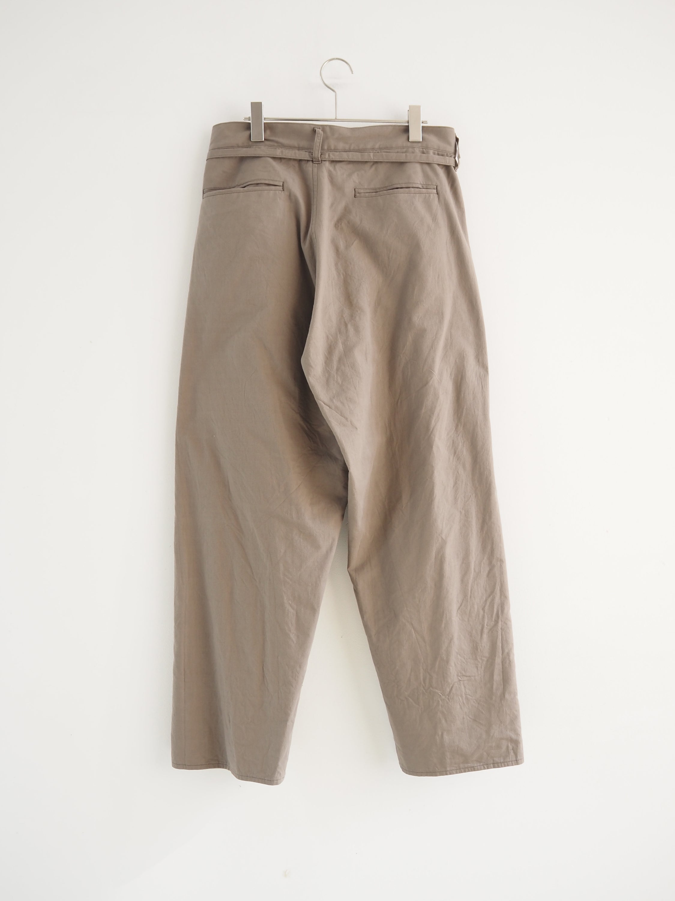 Selvage Twill Button Tuck Easy Pants, Sage