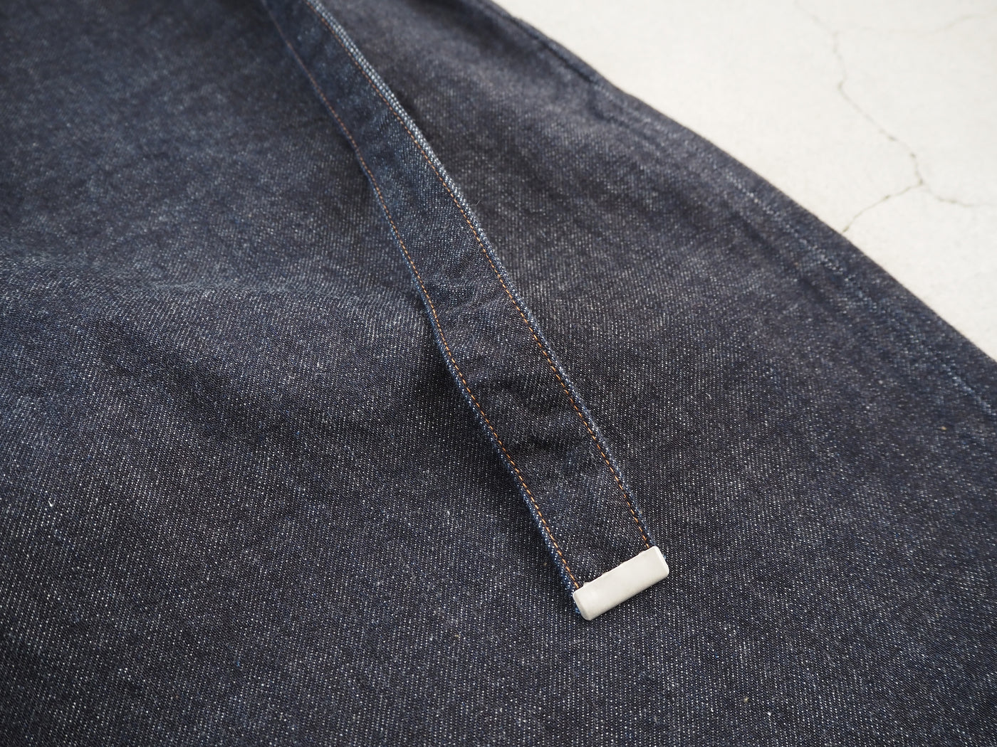 12.9oz Selvage Denim GI-belt Pants, Indigo