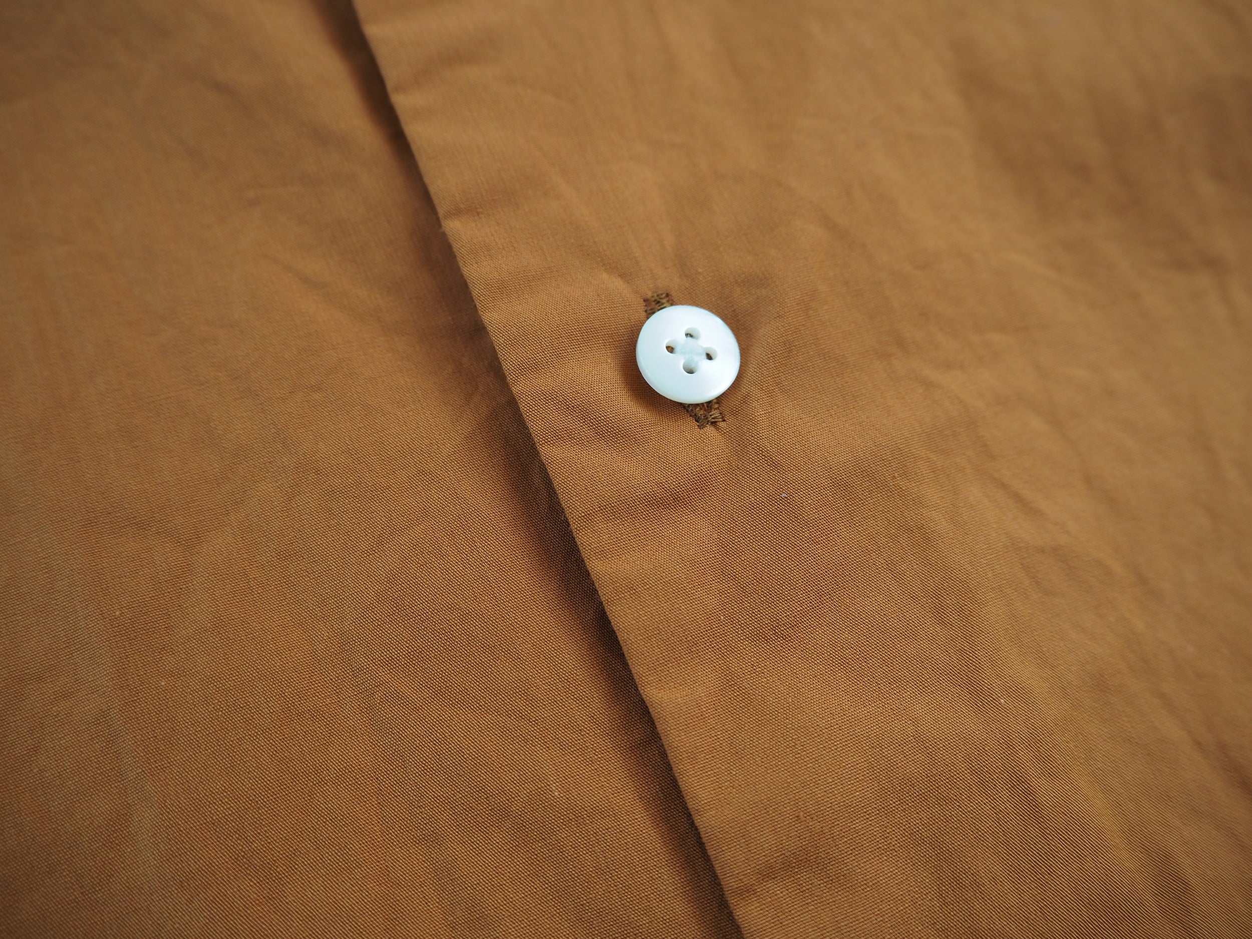 Chambray Cuffless Shirt, Terracotta