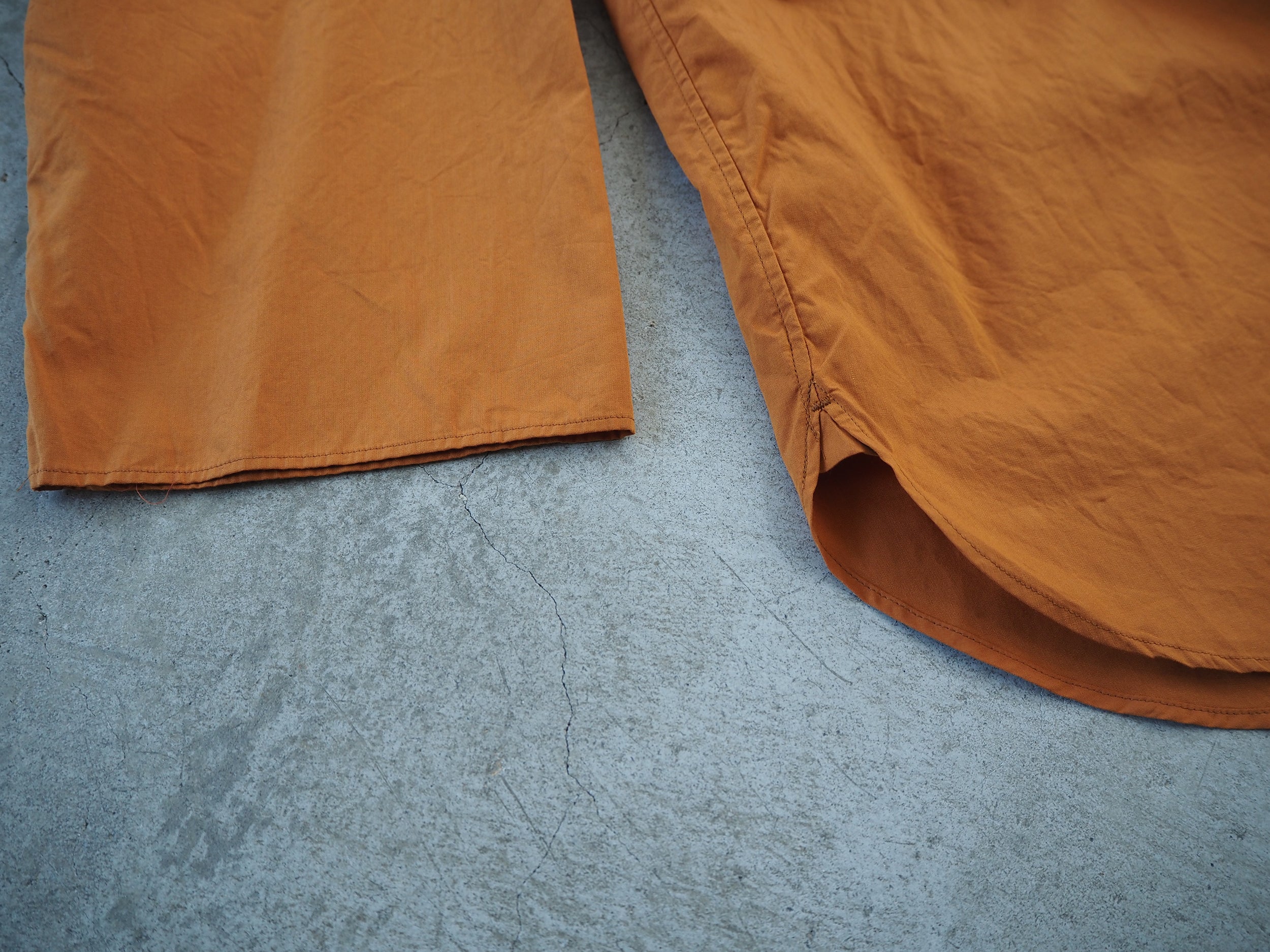 Chambray Cuffless Shirt, Terracotta