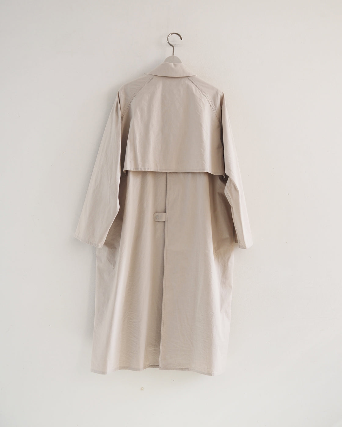 Zip and button coat, Kusaki Gray