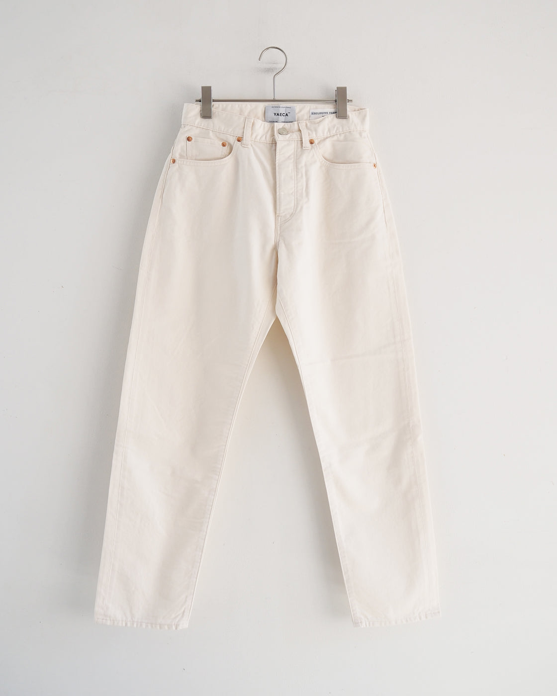 Wide tapered pants, Natural