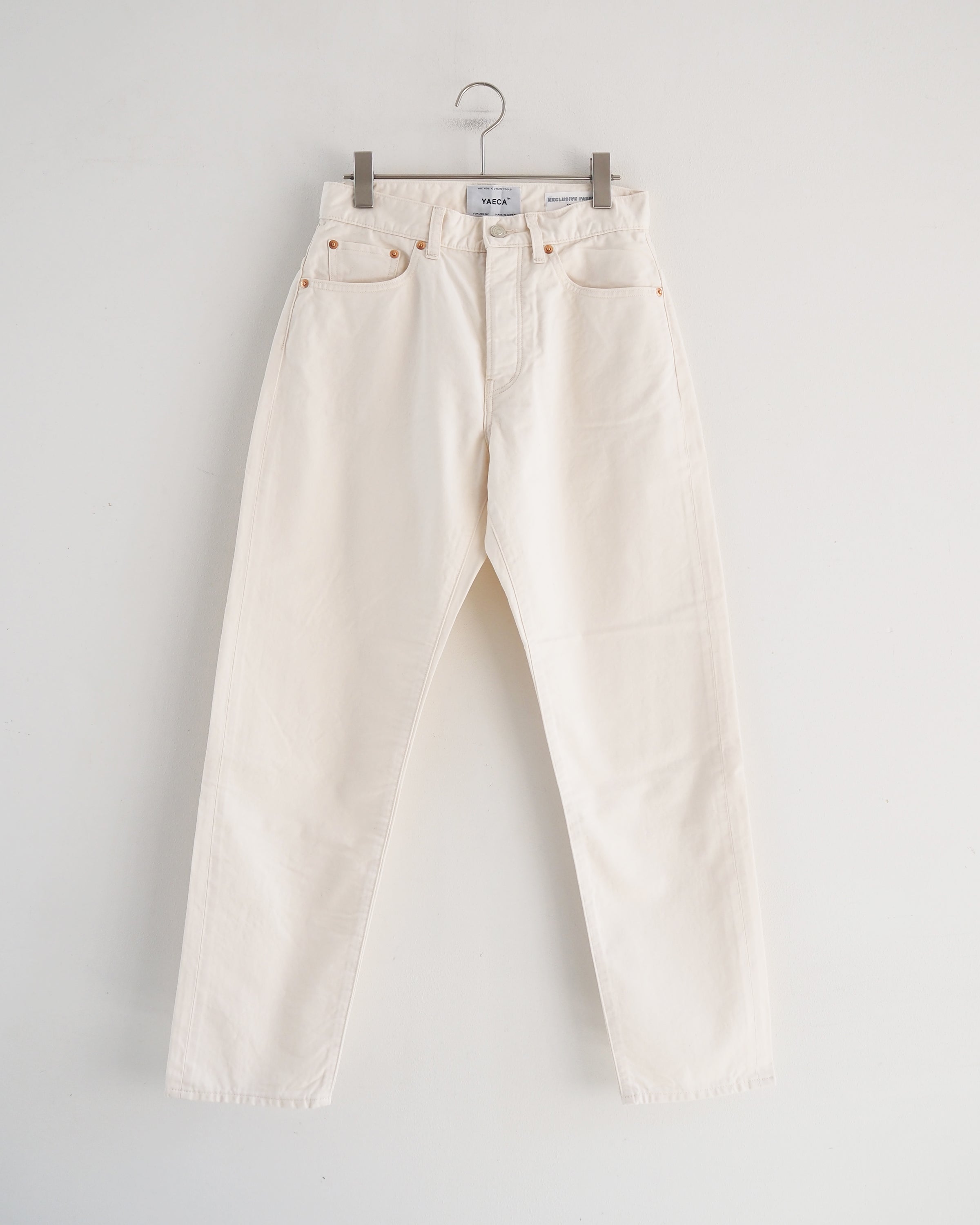 Wide tapered pants, Natural