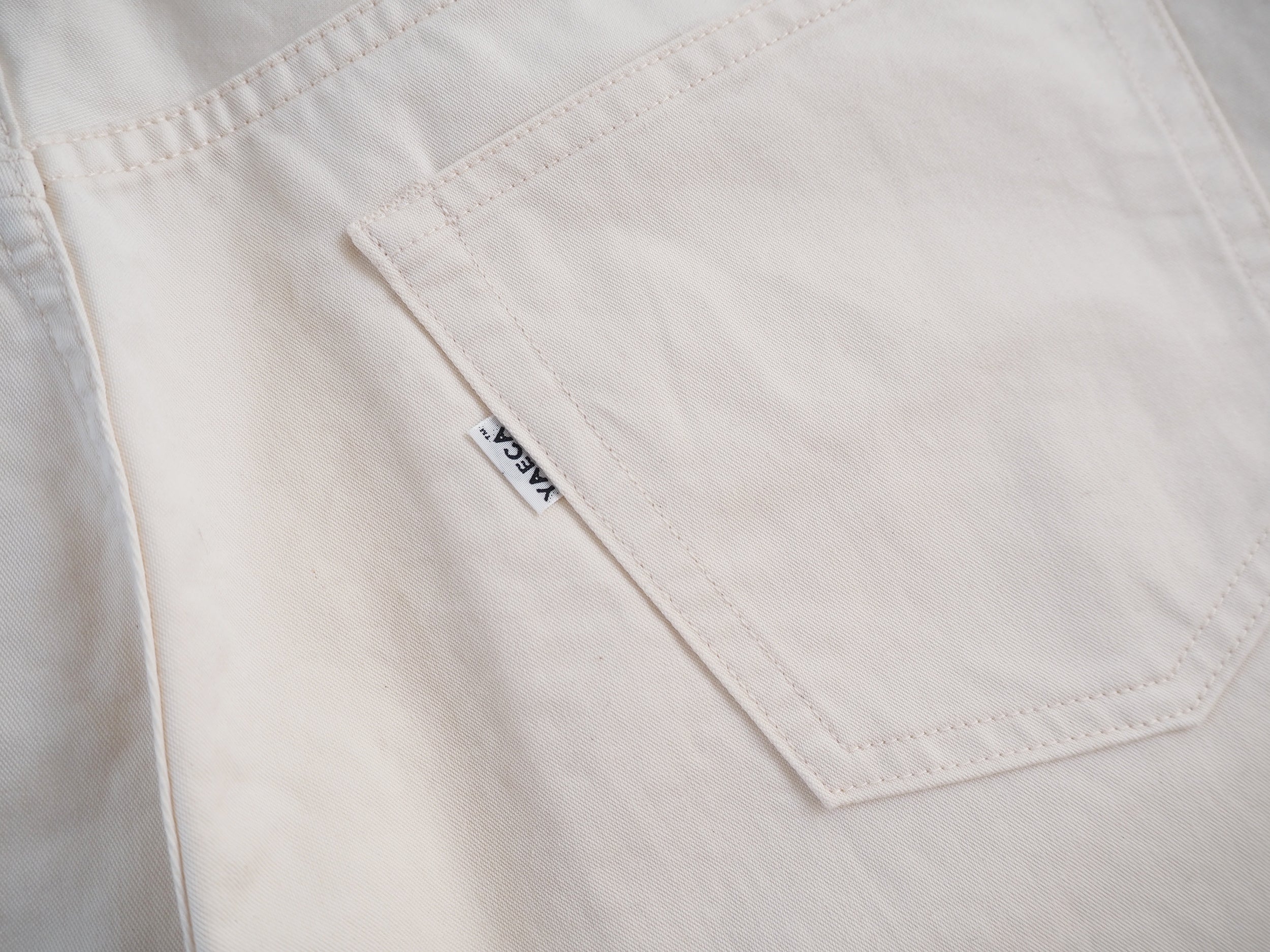 Wide tapered pants, Natural