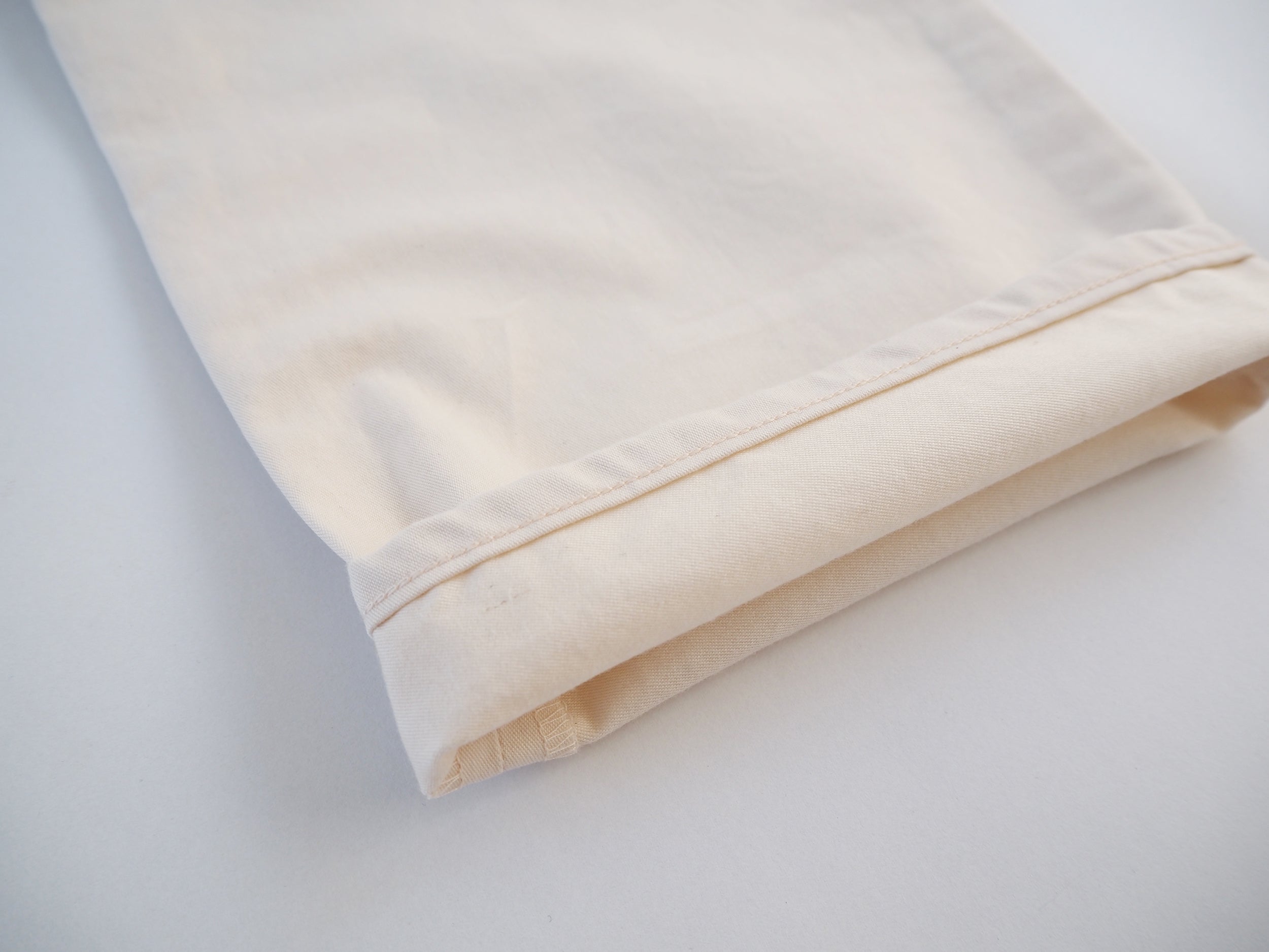 Wide tapered pants, Natural