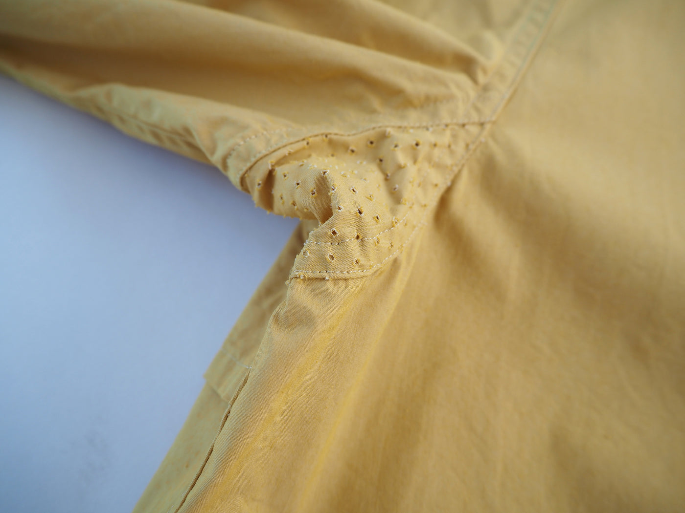 Zip & Button Coat Short, Kusaki Yellow