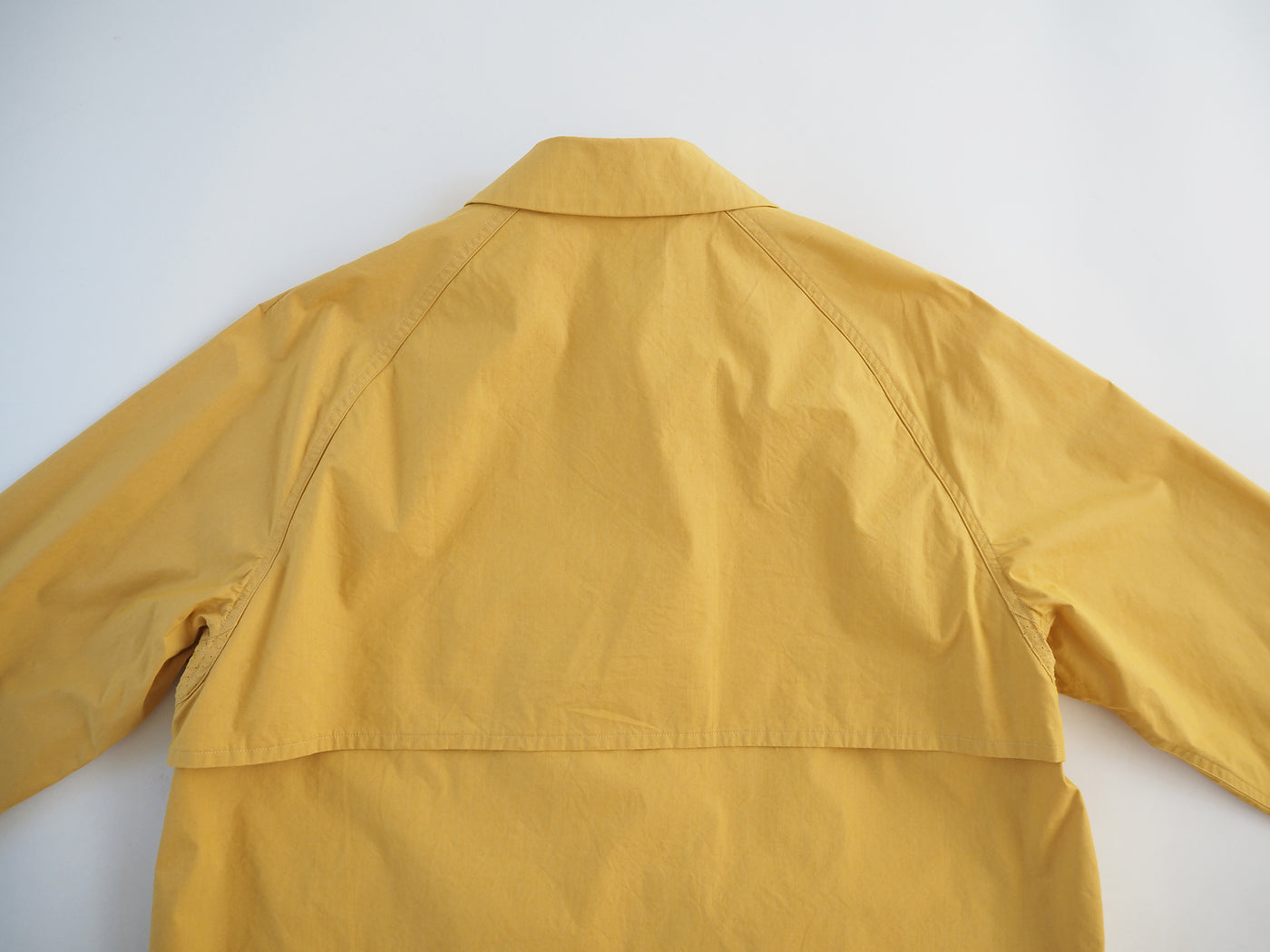 Zip & Button Coat Short, Kusaki Yellow