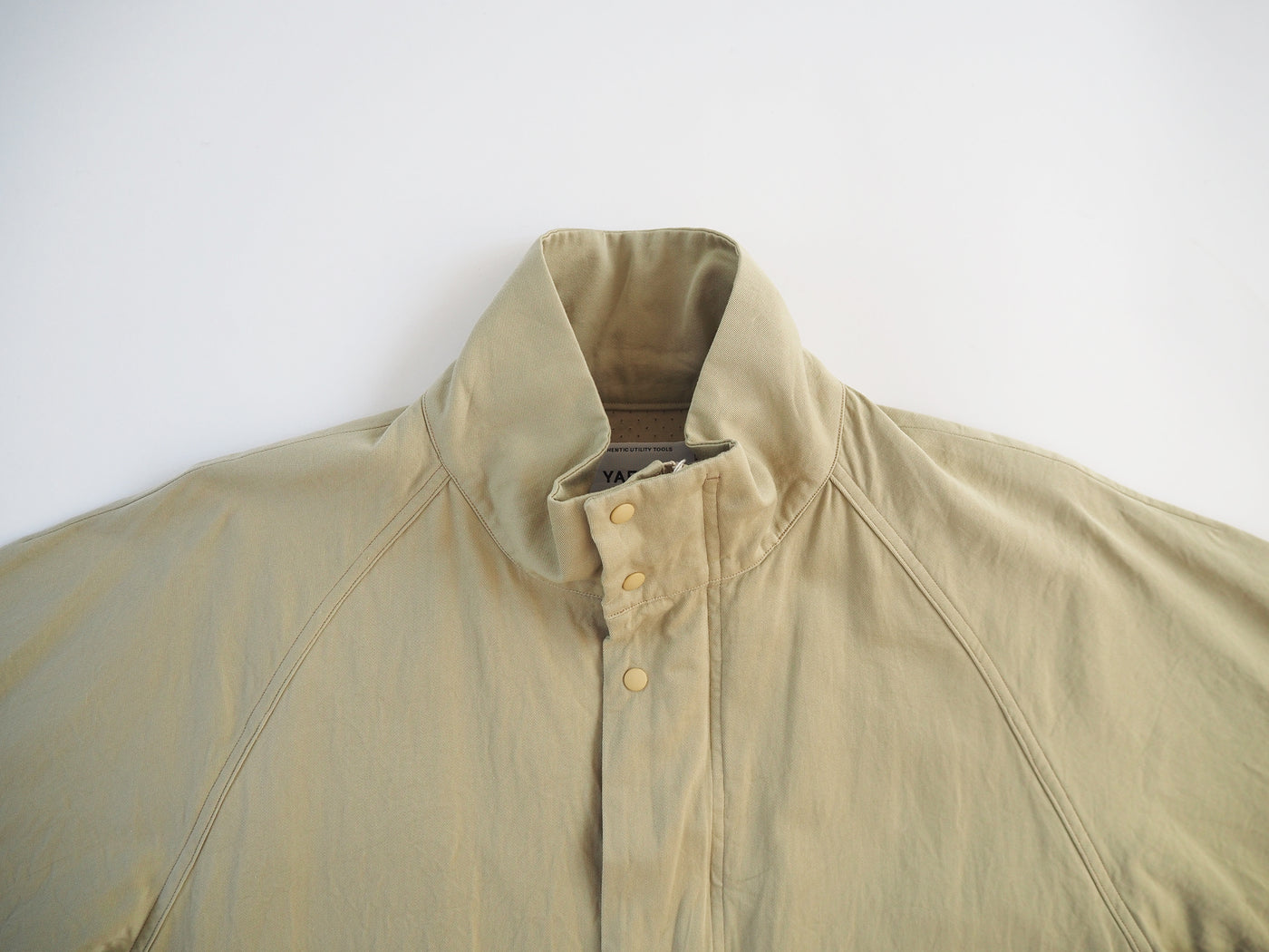 Zip coat stand collar, Beige