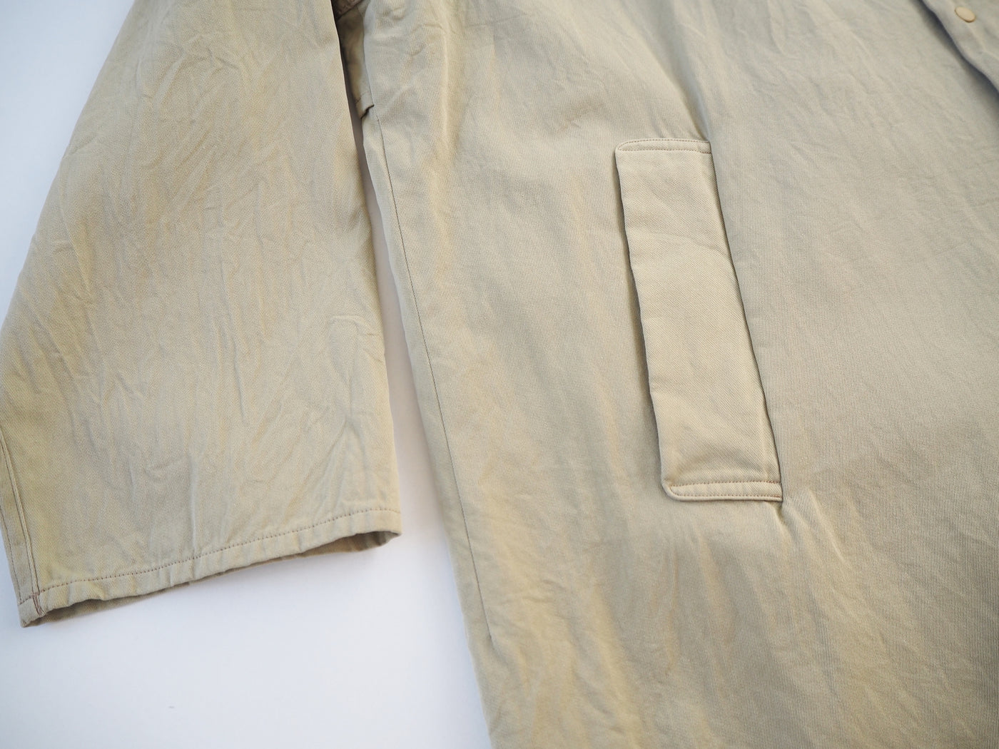 Zip coat stand collar, Beige