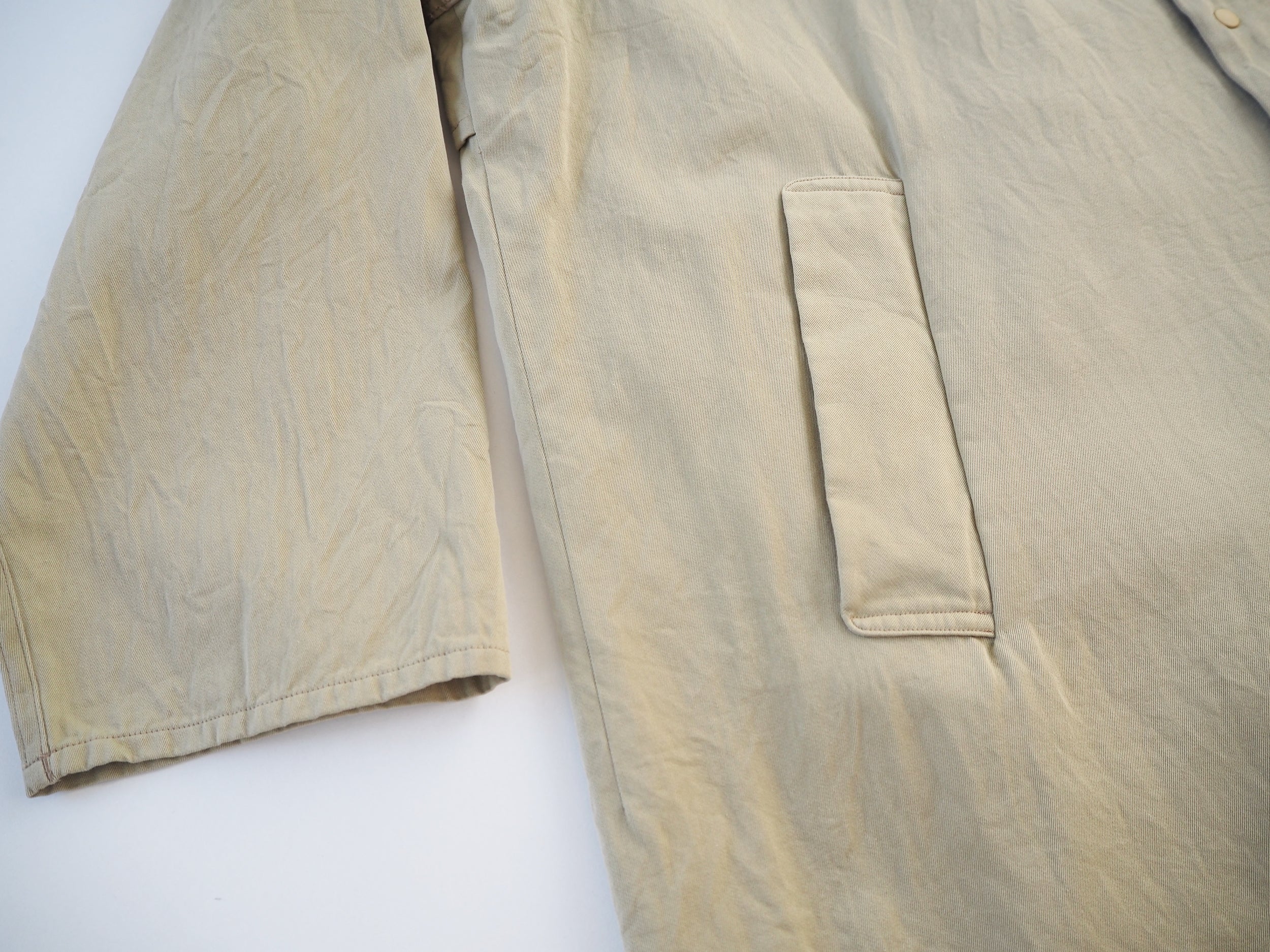 Zip coat stand collar, Beige