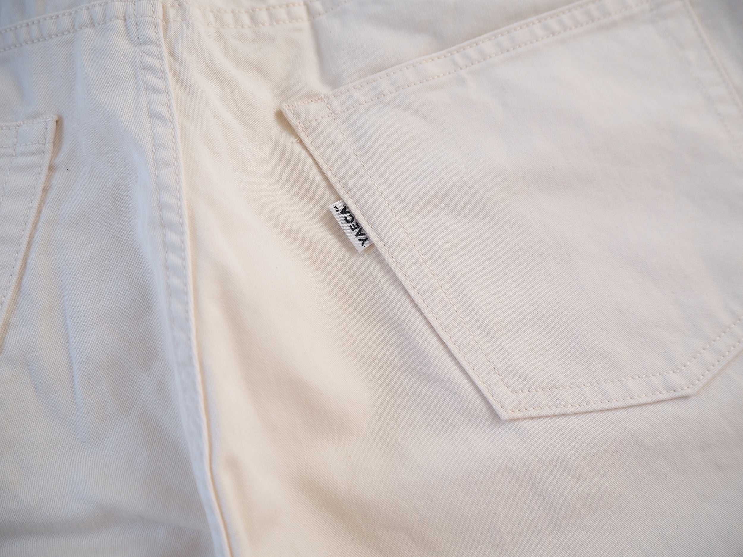 Wide tapered pants, Natural