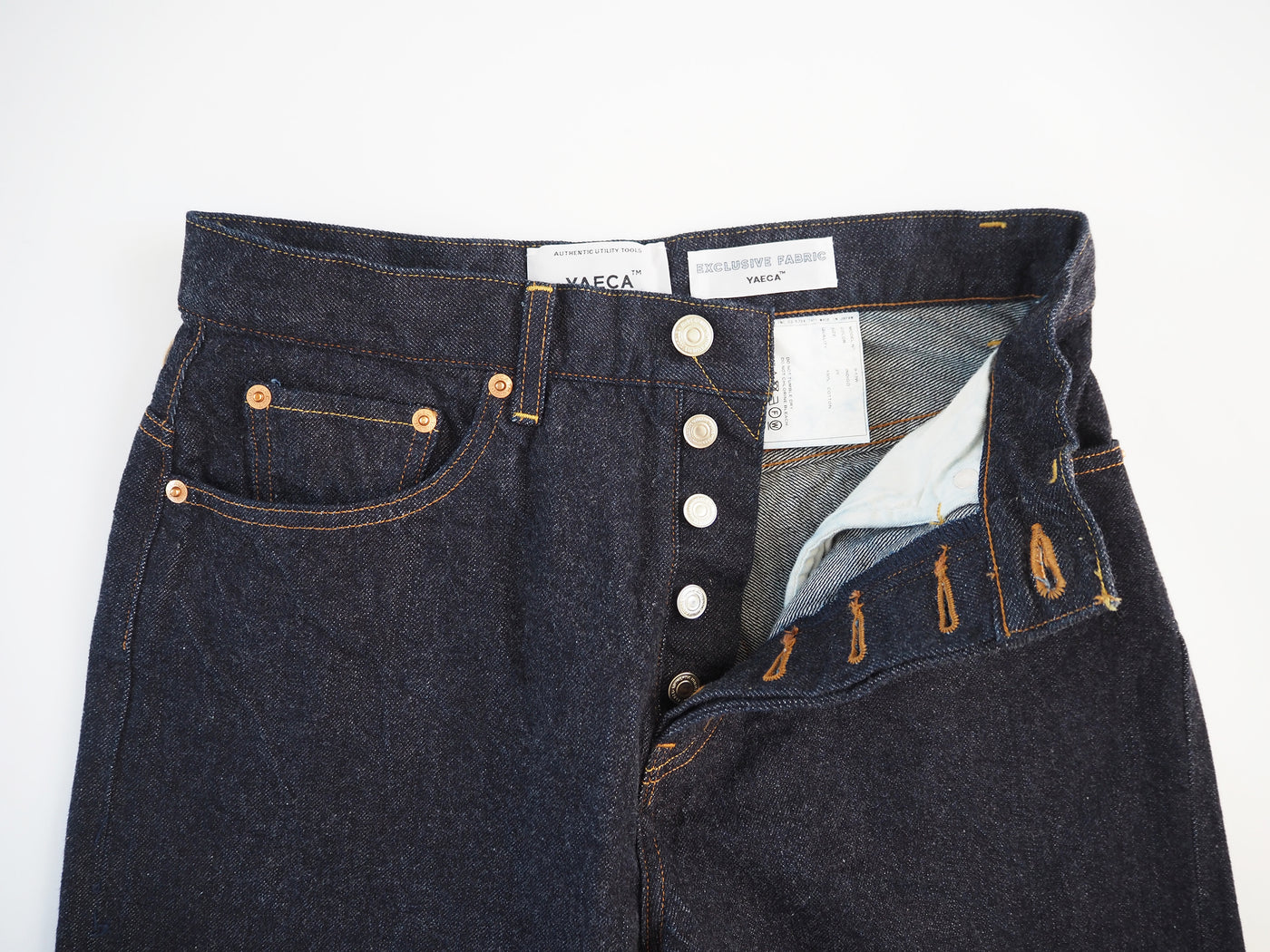 Wide tapered denim, Indigo