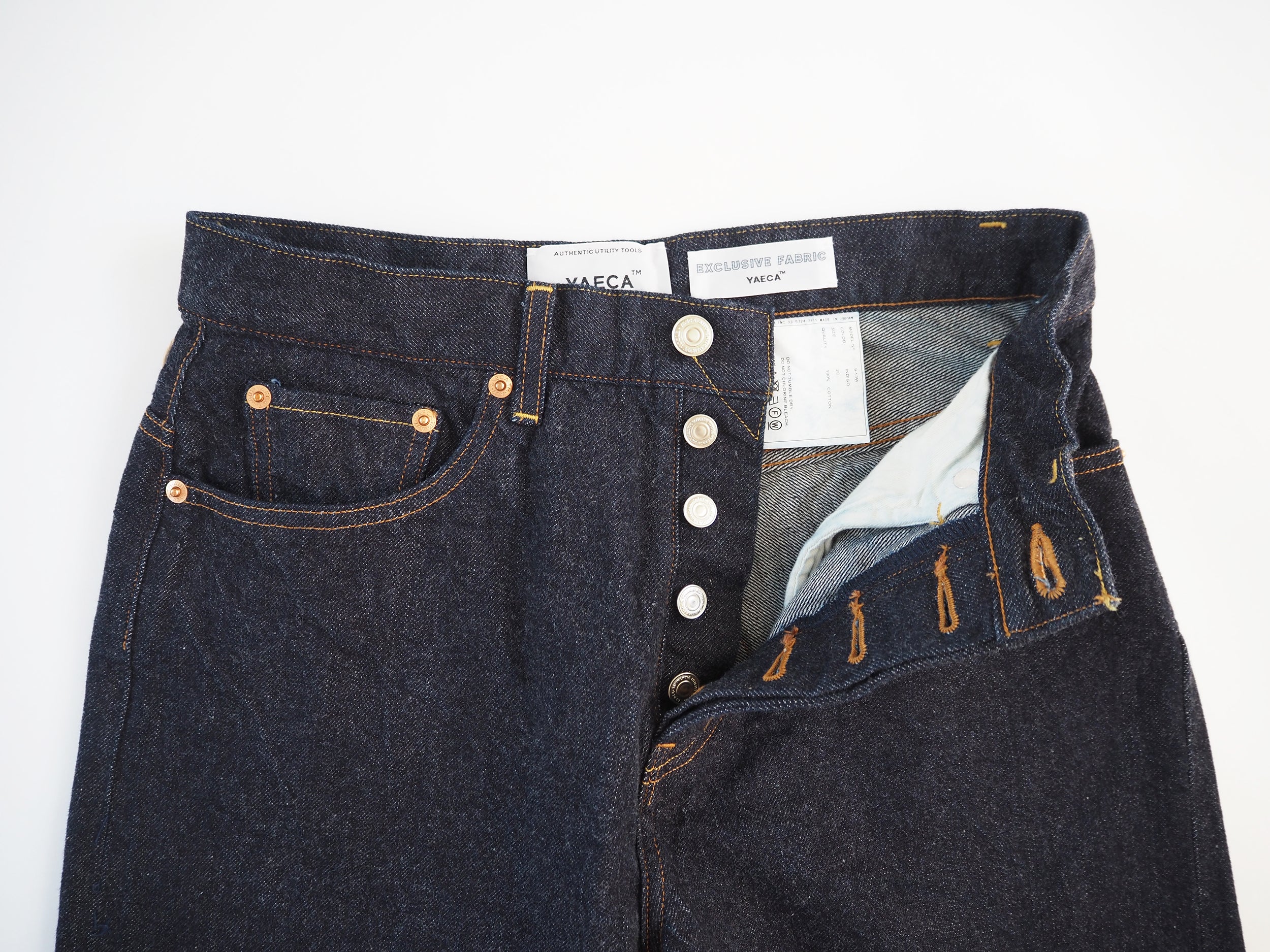 Wide tapered denim, Indigo