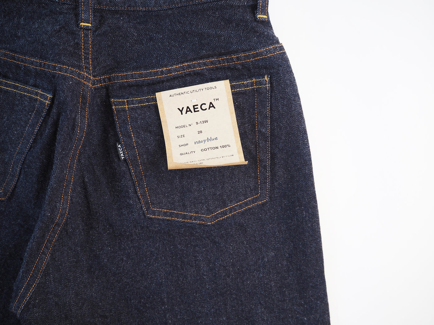 Wide tapered denim, Indigo