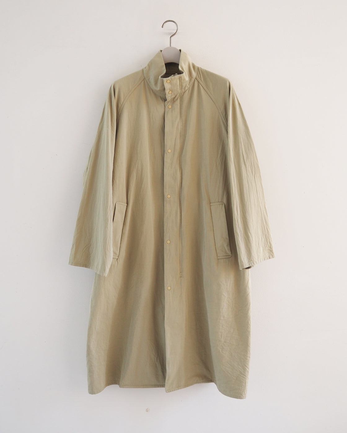 Zip coat stand collar, Beige