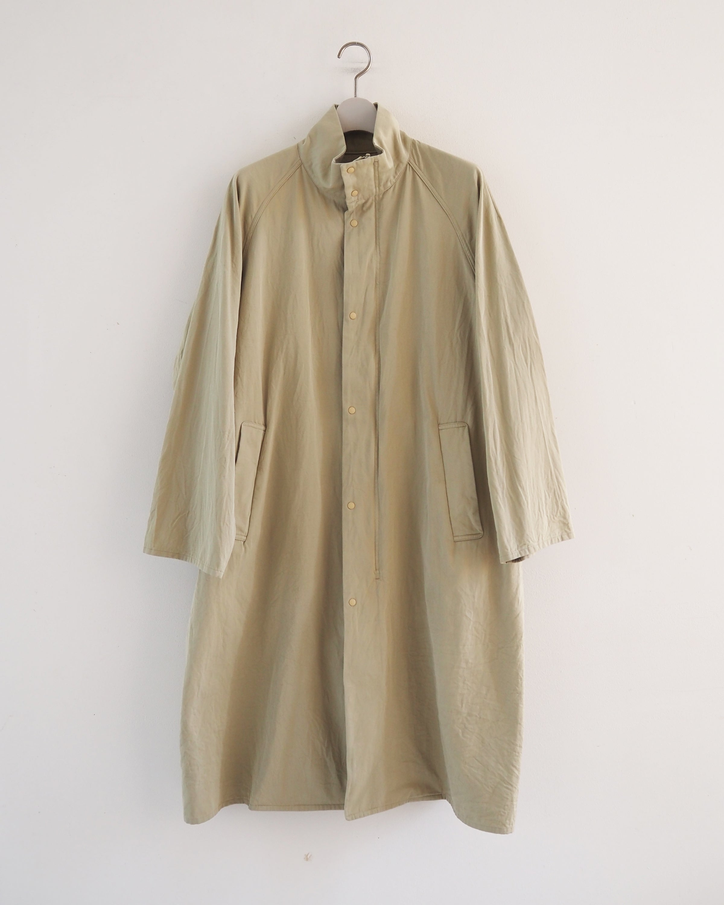 Zip coat stand collar, Beige