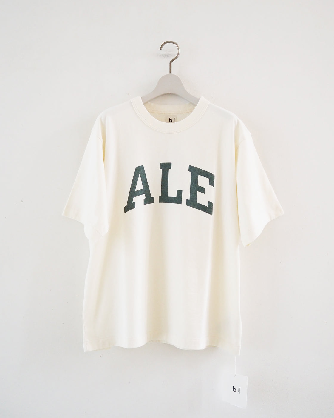 Cotton Rayon 88/12 Printed Tee, Ivory #B