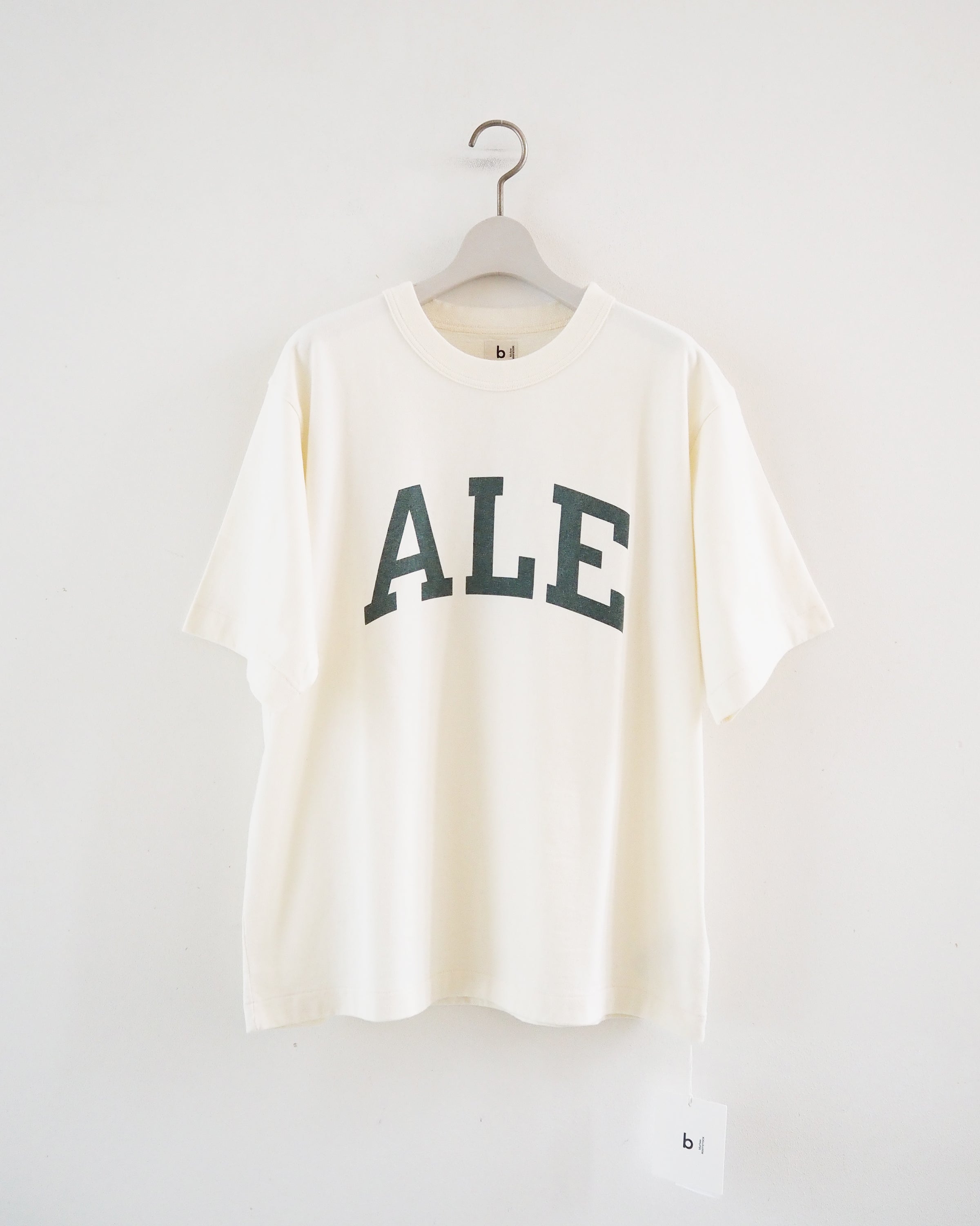 Cotton Rayon 88/12 Printed Tee, Ivory #B