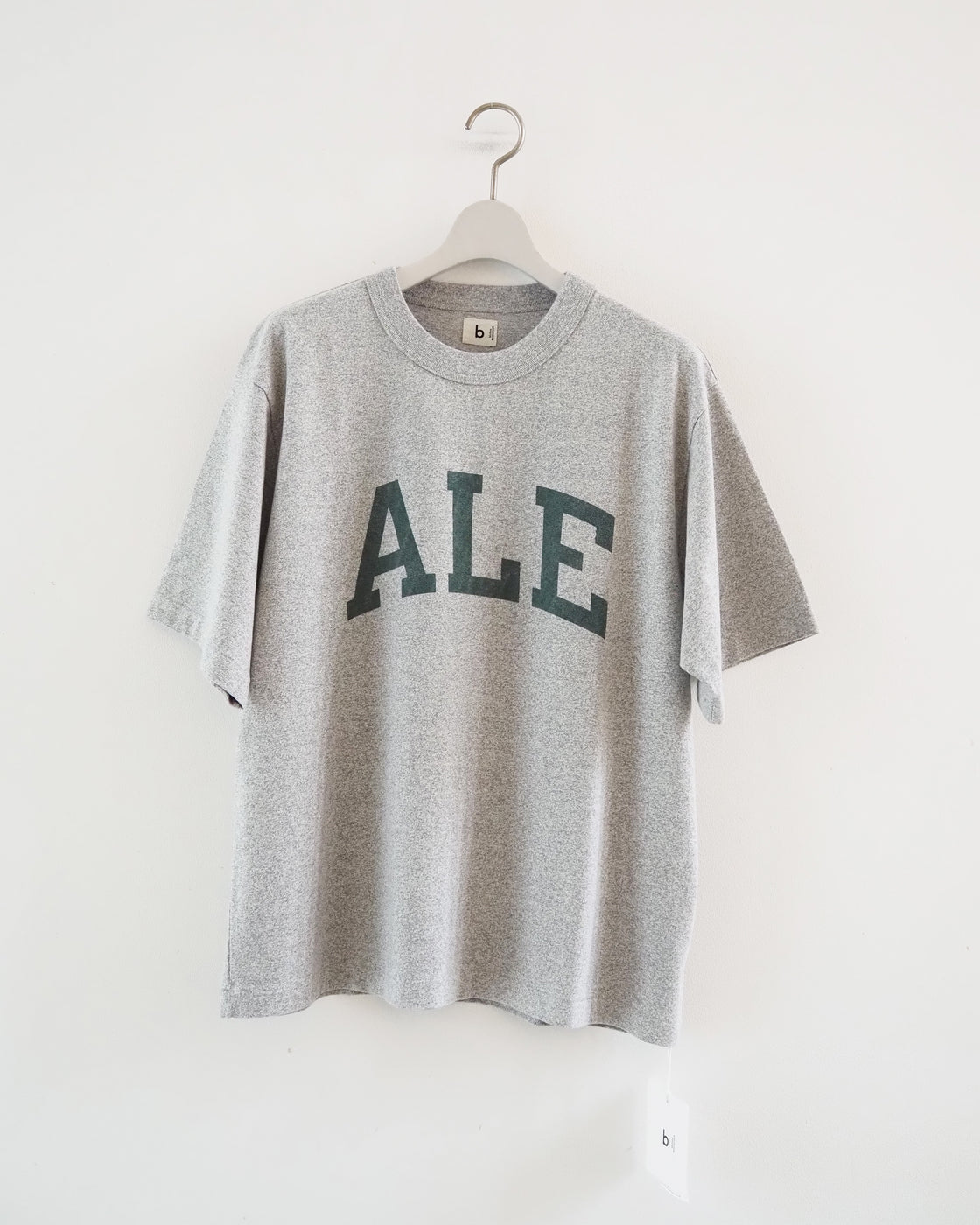 Cotton Rayon 88/12 Printed Tee, Heather Gray #B