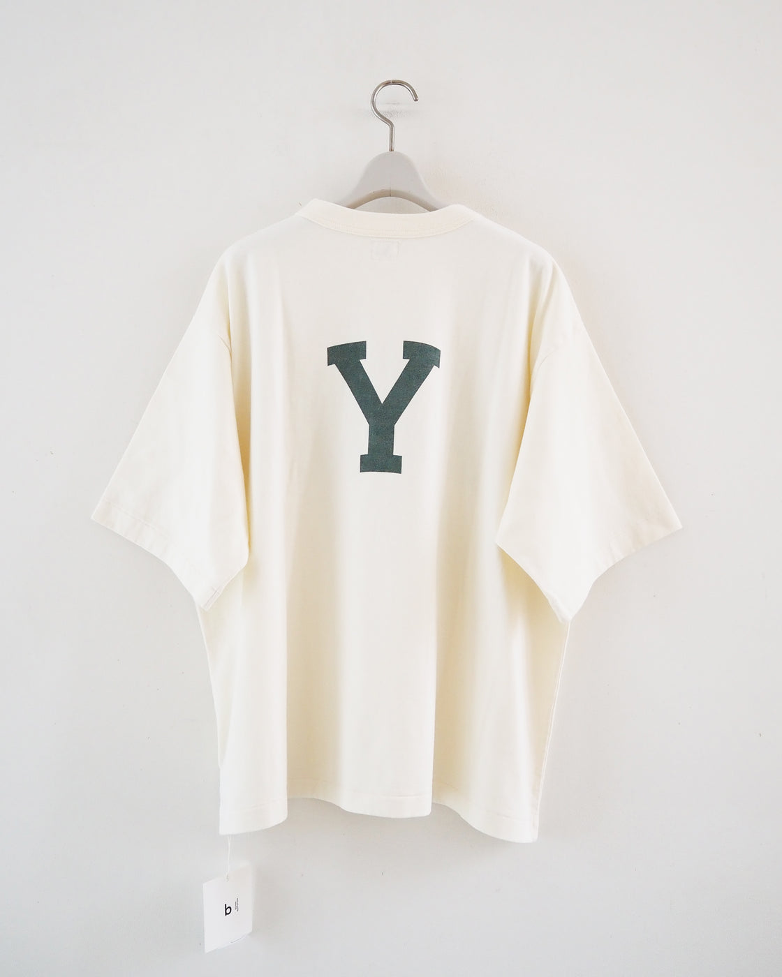 Cotton Rayon 88/12 Printed Tee, Ivory #B