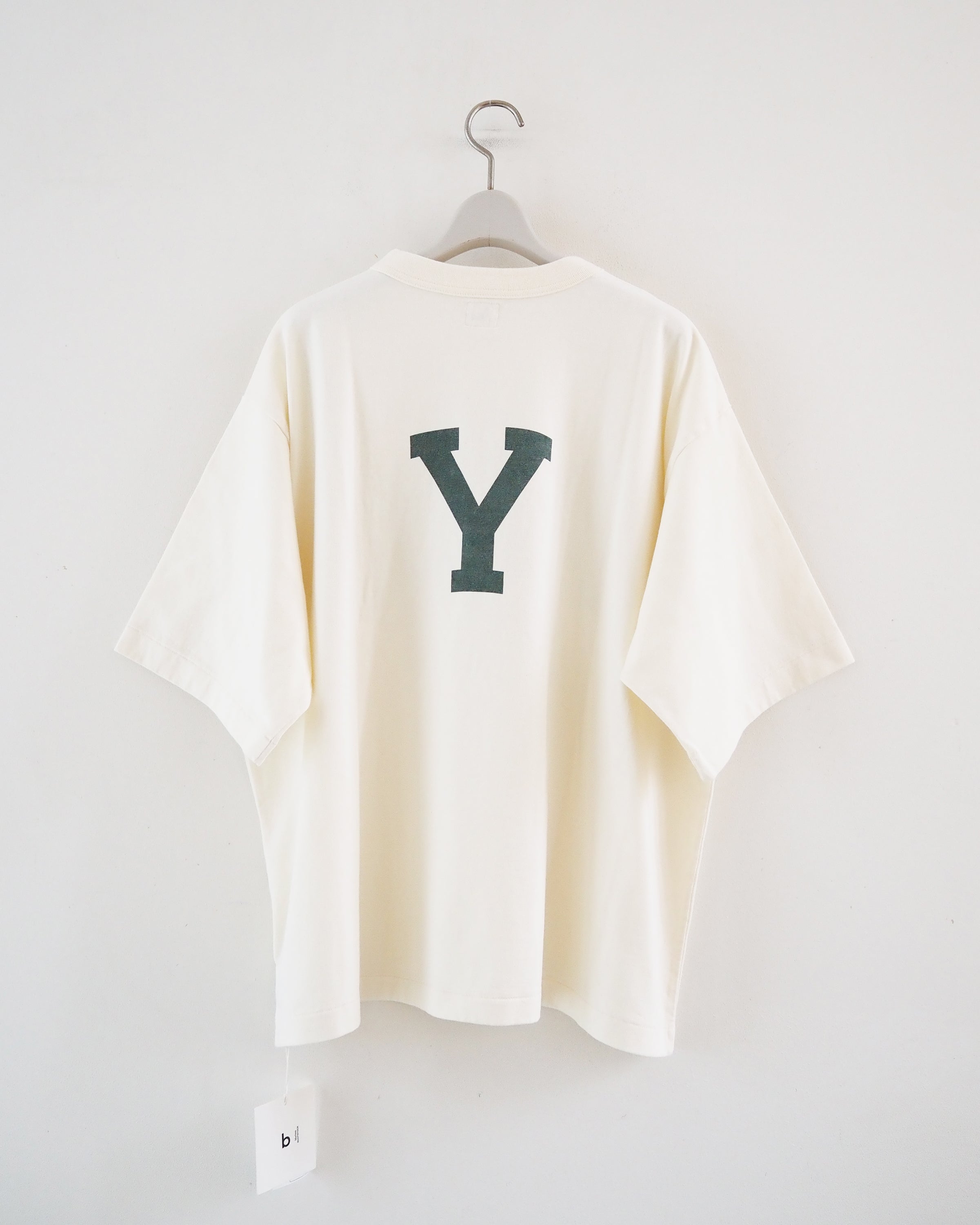 Cotton Rayon 88/12 Printed Tee, Ivory #B