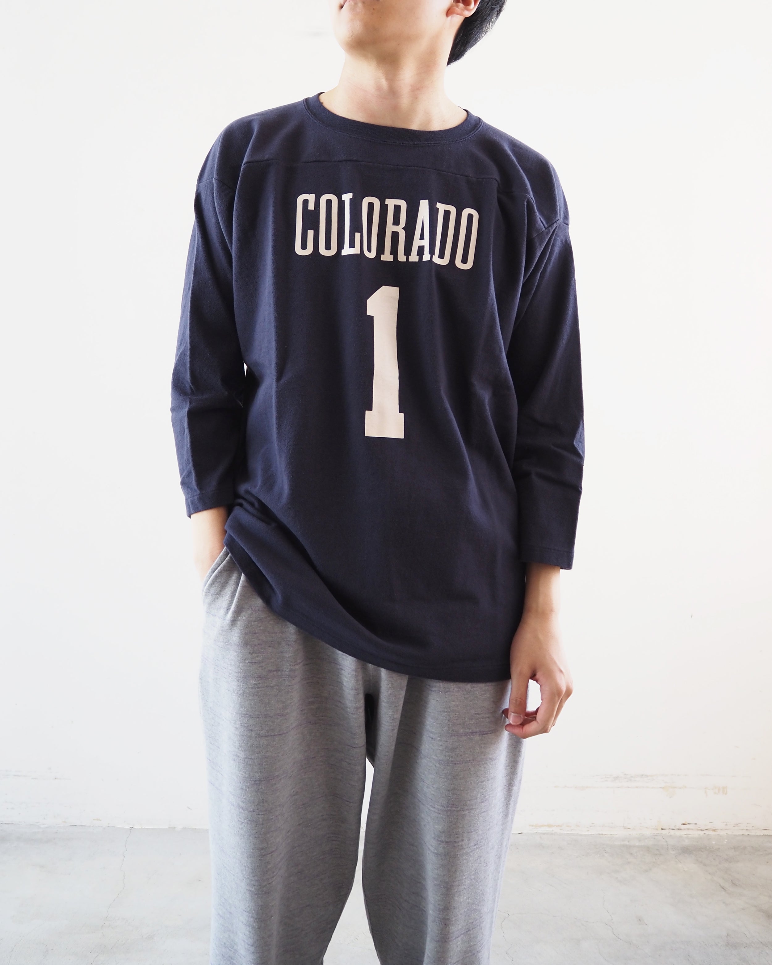 CIOTA フットボール七分袖ティーシャツ, Navy – Navyblue