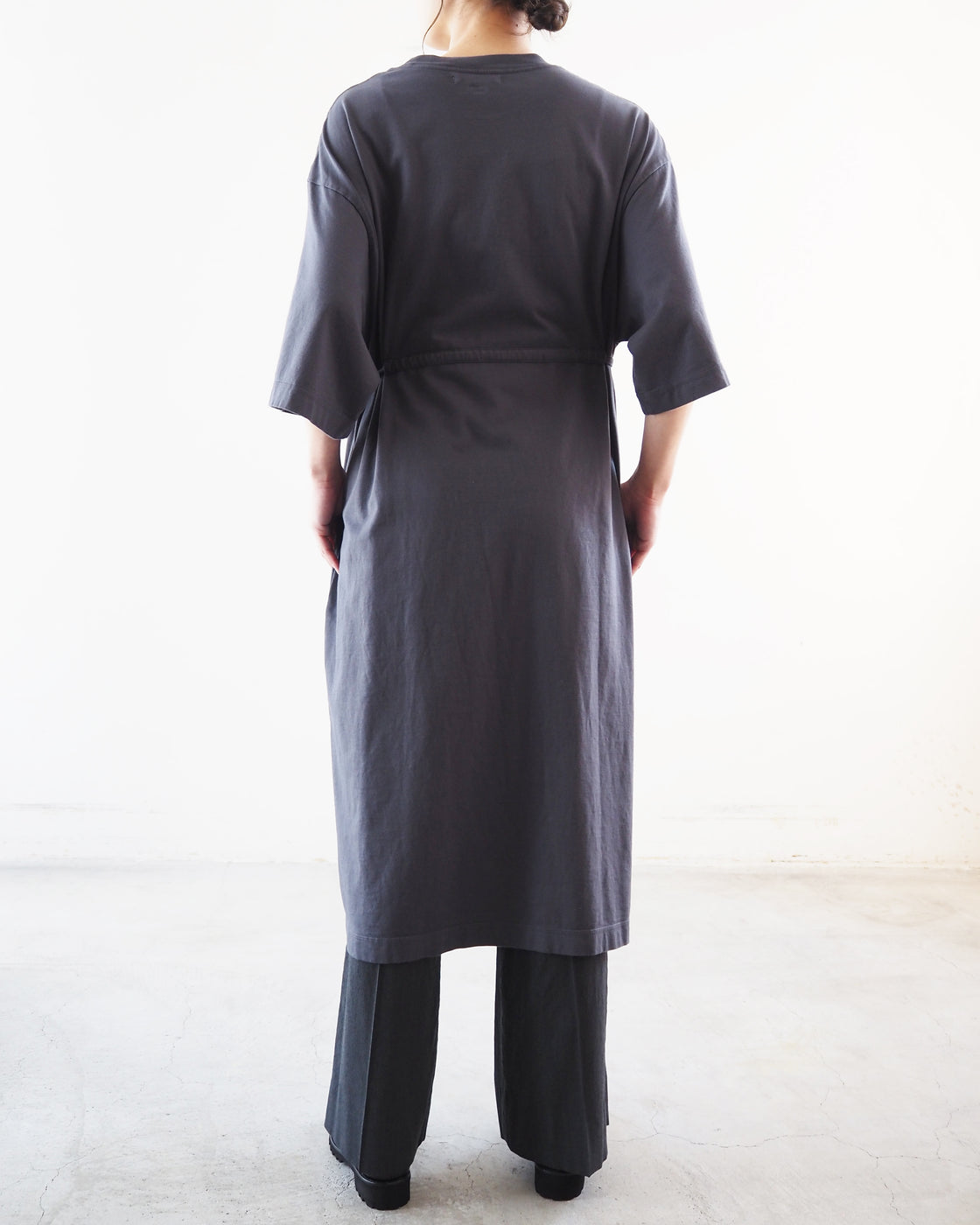high gauge plating Dress, Charcoal
