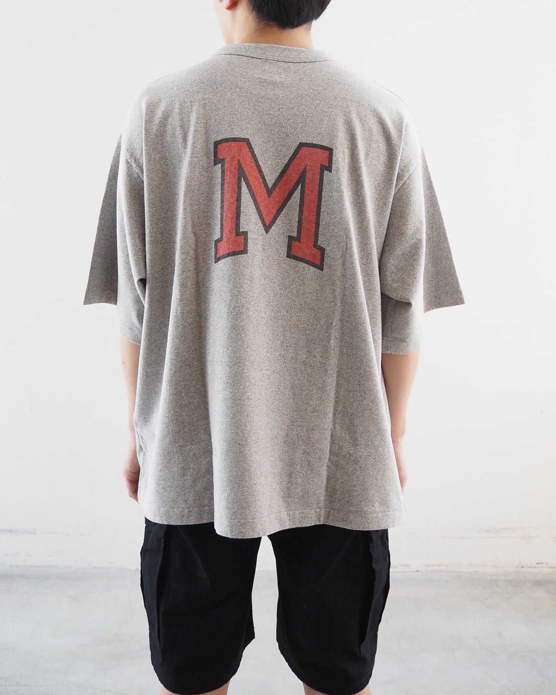 Cotton Rayon 88/12 Printed Tee, Heather Gray #A