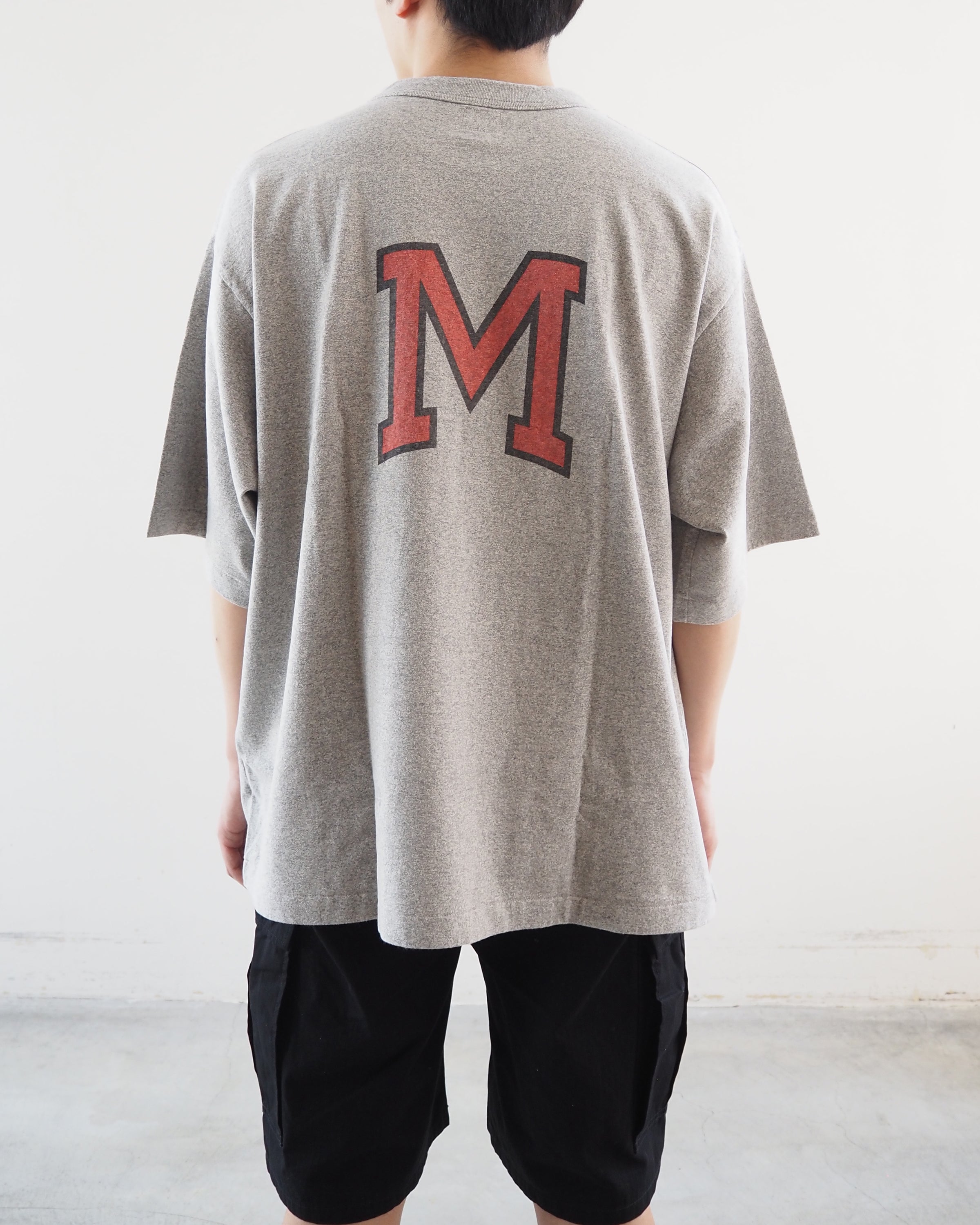 Cotton Rayon 88/12 Printed Tee, Heather Gray #A