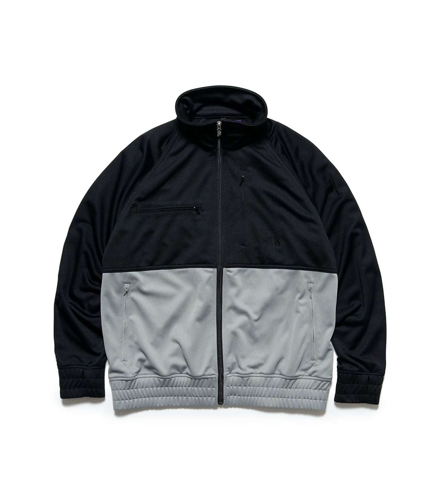 Polyester Linen Jersey Tucked Jacket, Black