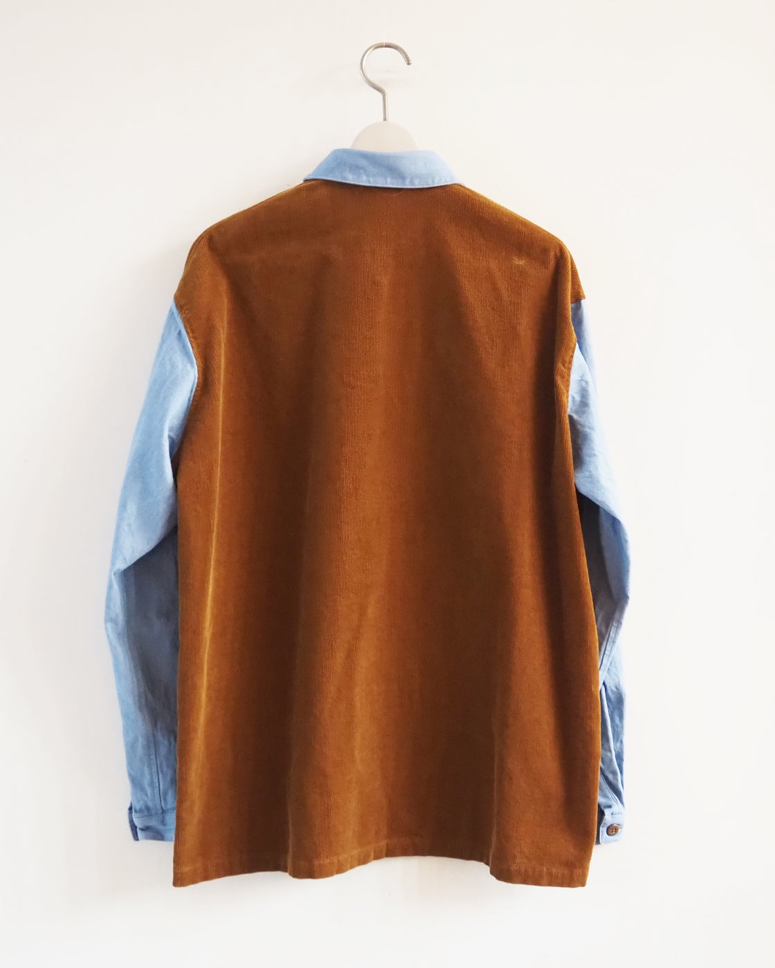 DENIM×Corduroy Shirts, Brown