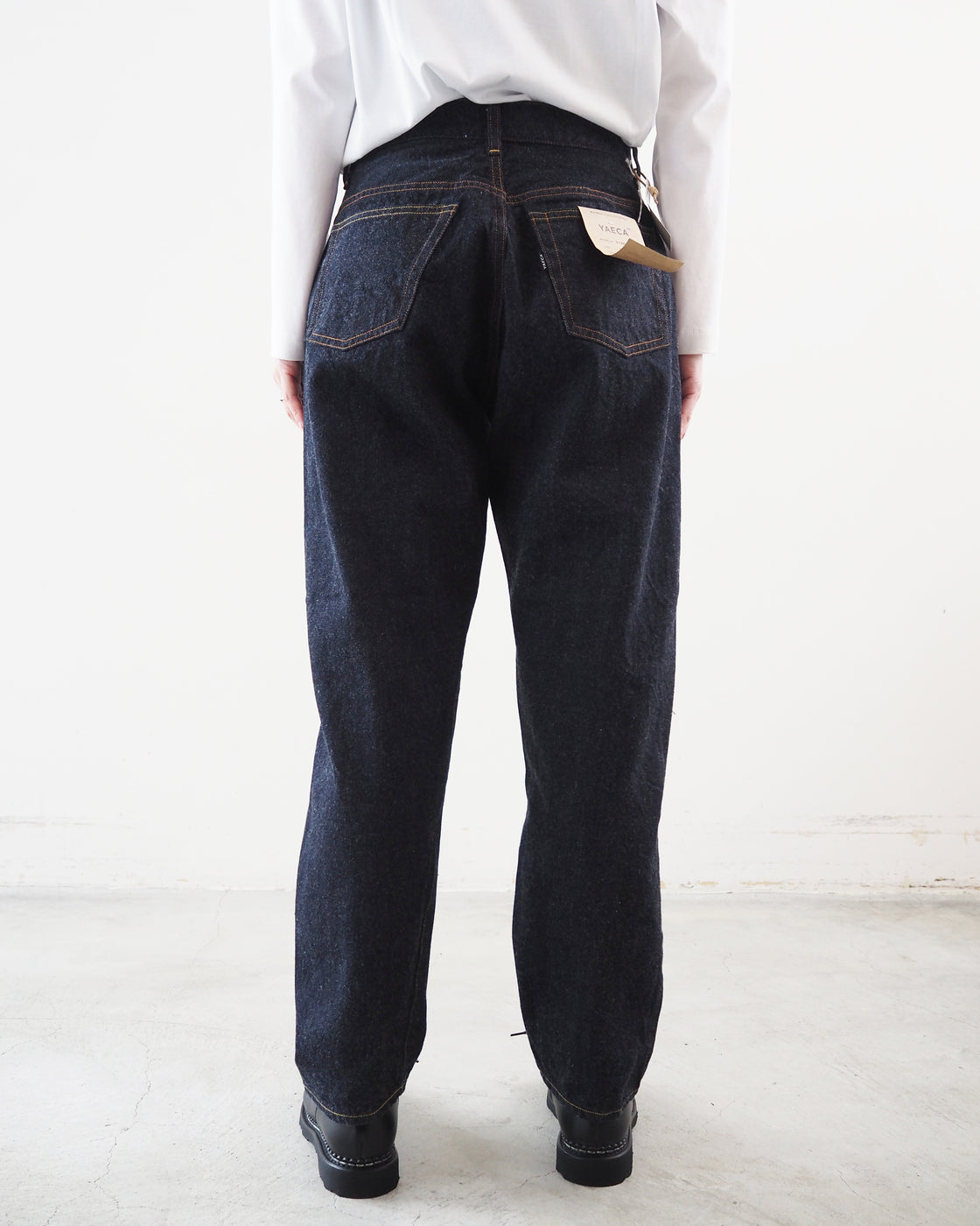 Wide tapered denim, Indigo