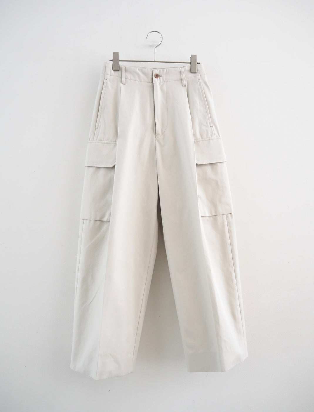 Drill Chambray Super Wide 6P Slacks, Orchid White