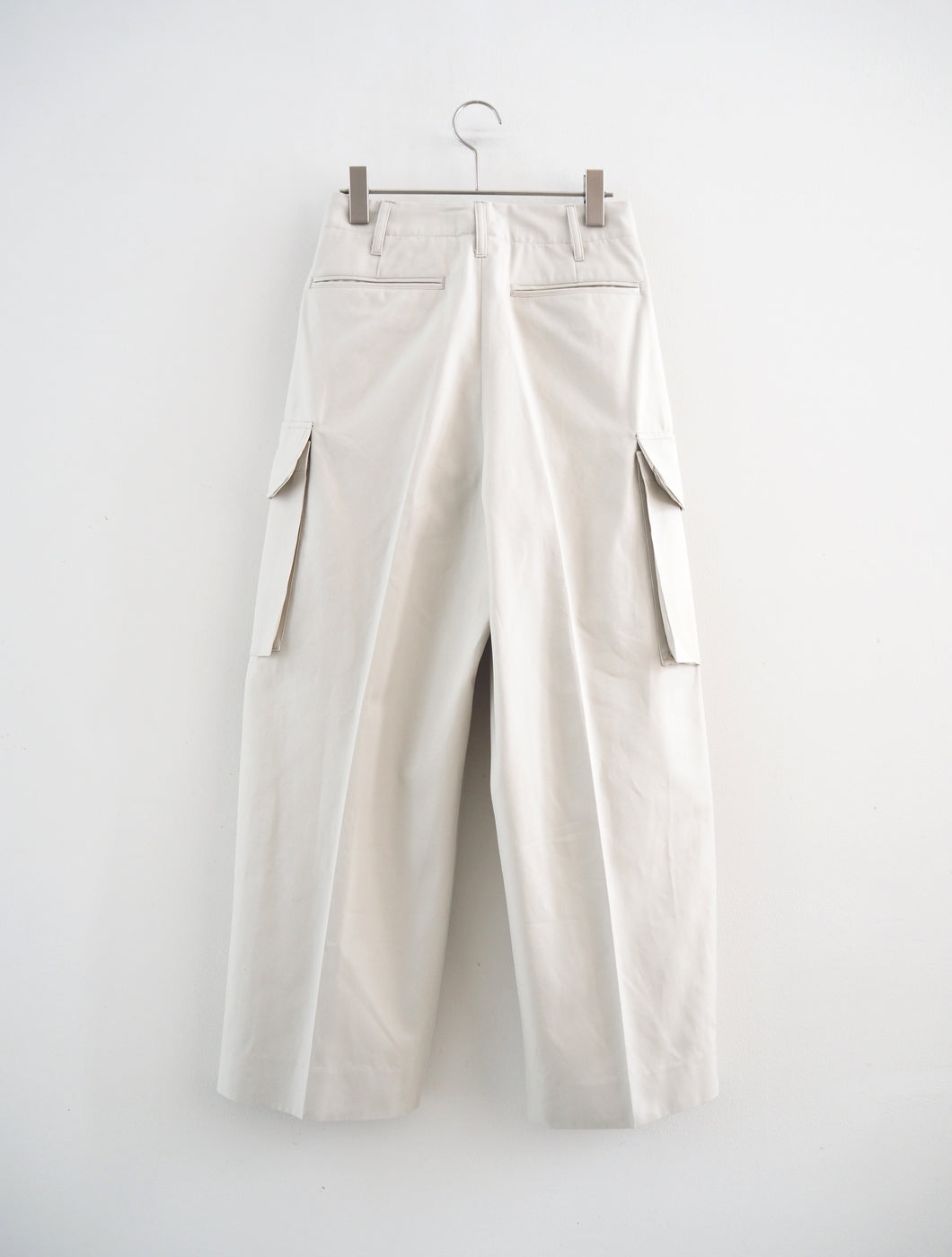 Drill Chambray Super Wide 6P Slacks, Orchid White