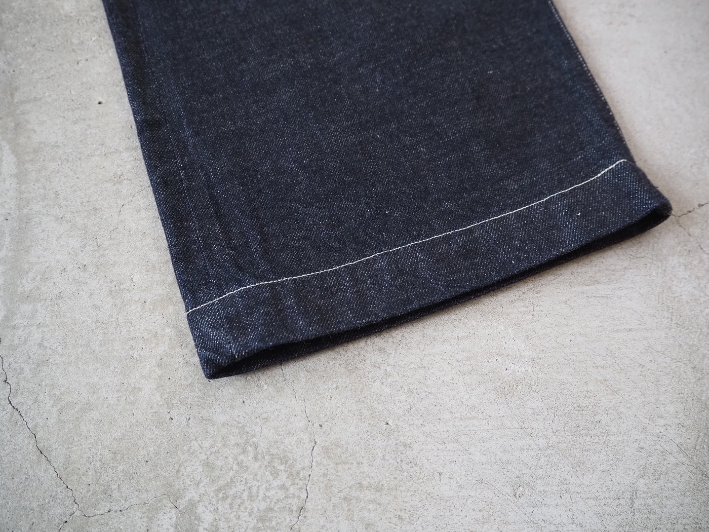 12.9oz Selvage Denim Narrow-belt Pants, Indigo
