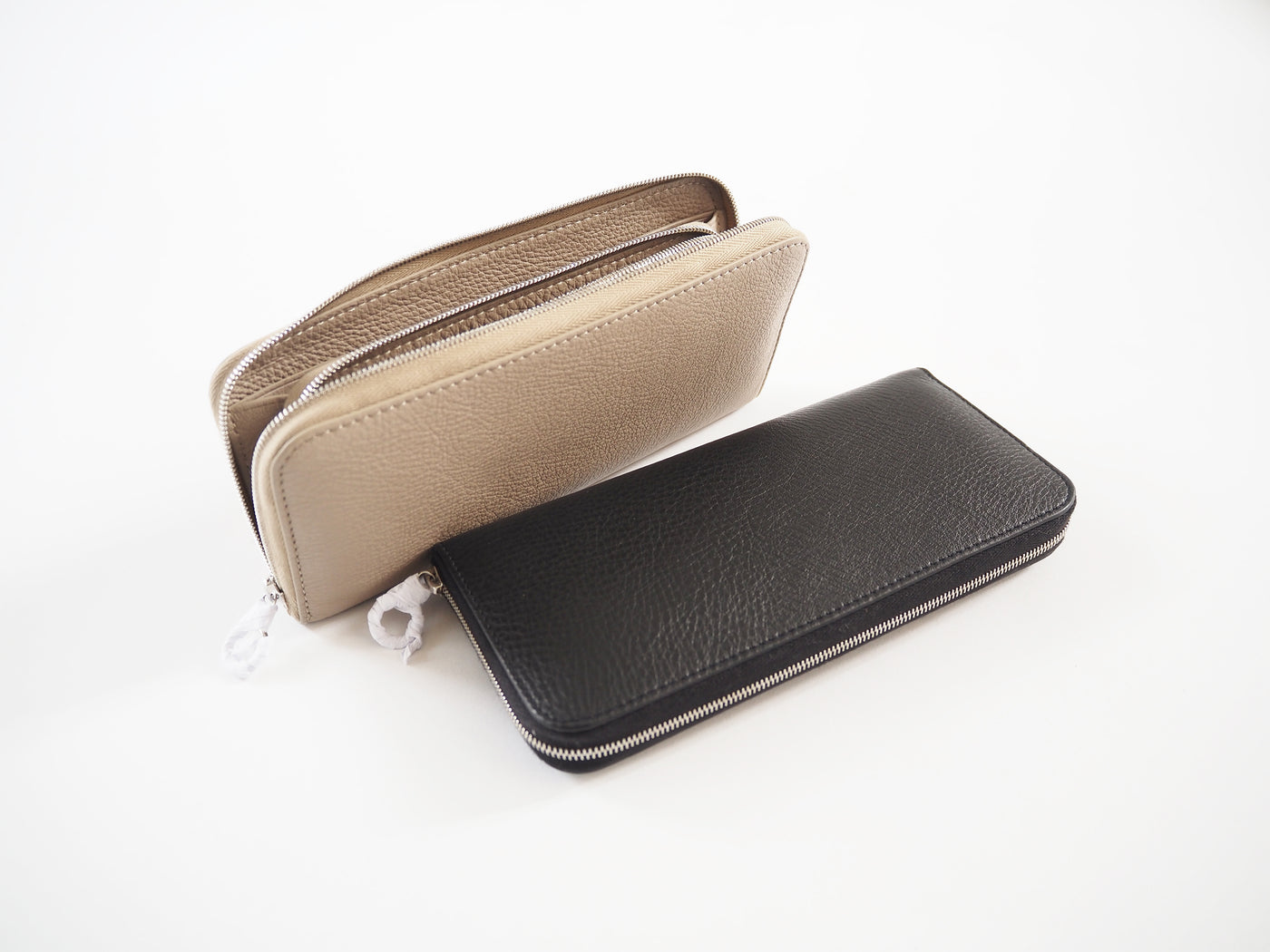Round wallet, Gray Beige
