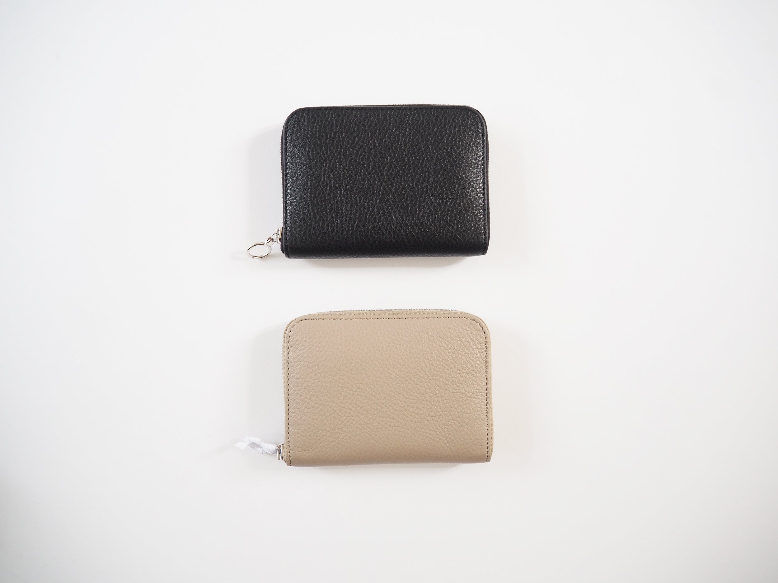 Round wallet, Gray Beige