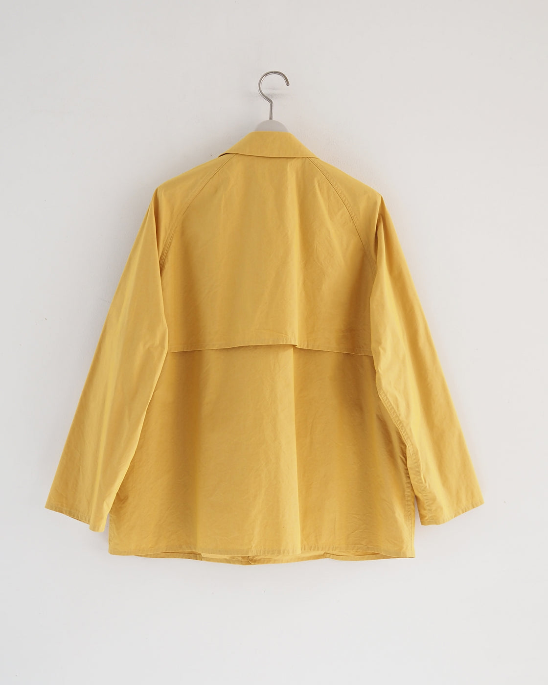 Zip & Button Coat Short, Kusaki Yellow