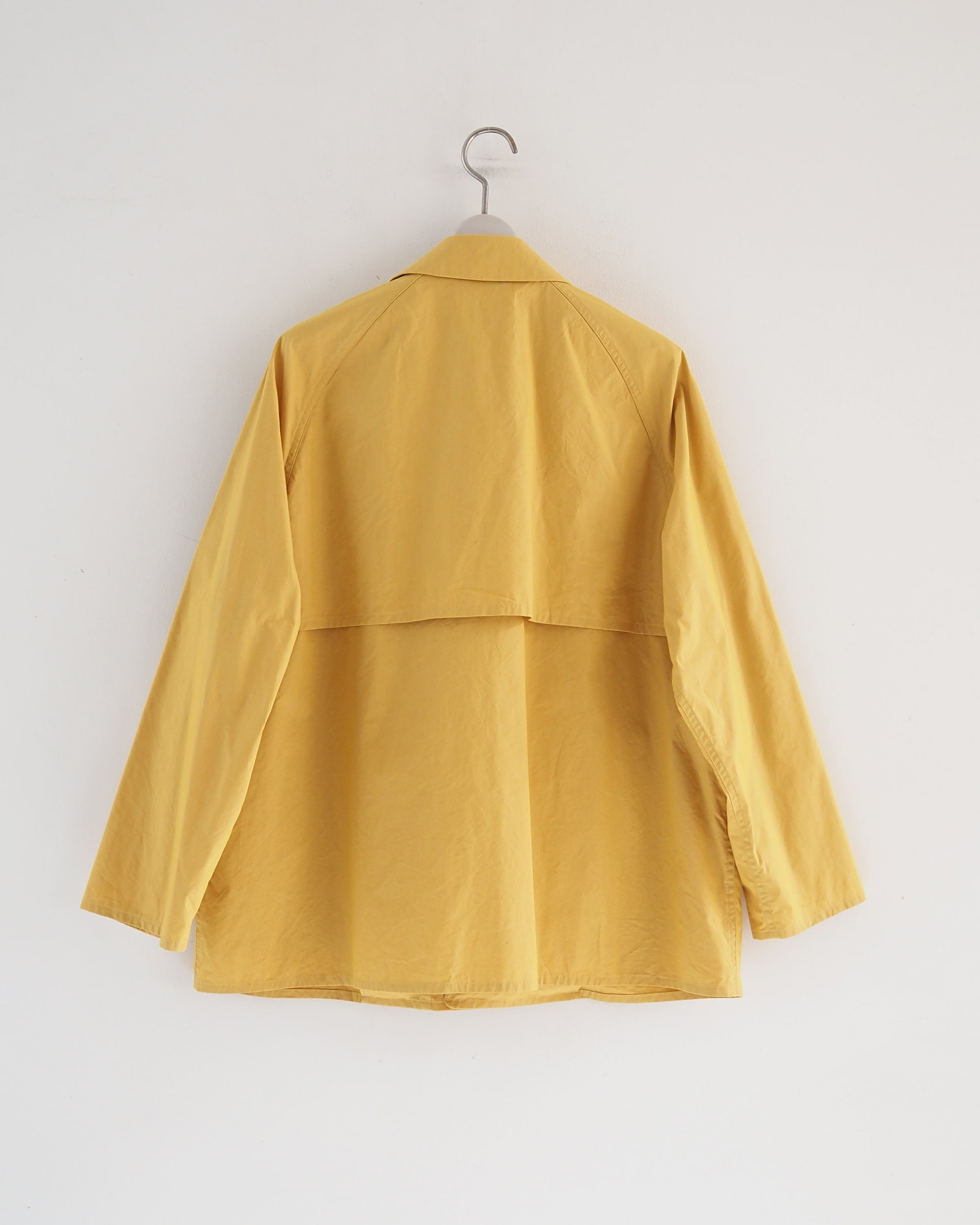 Zip & Button Coat Short, Kusaki Yellow