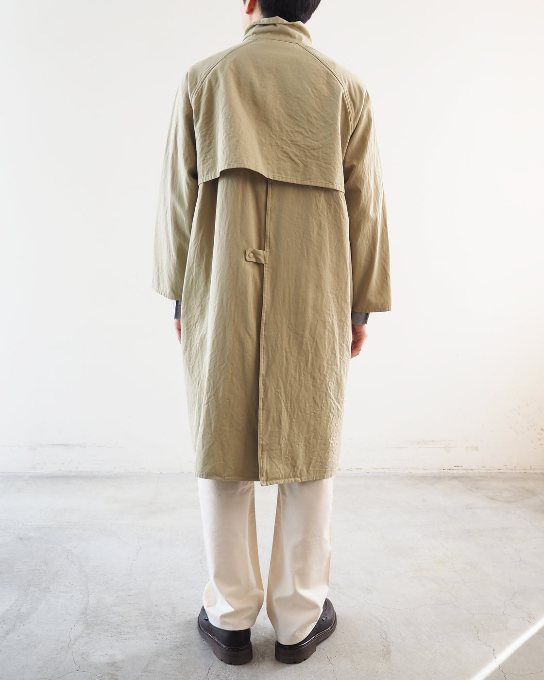 Zip coat stand collar, Beige
